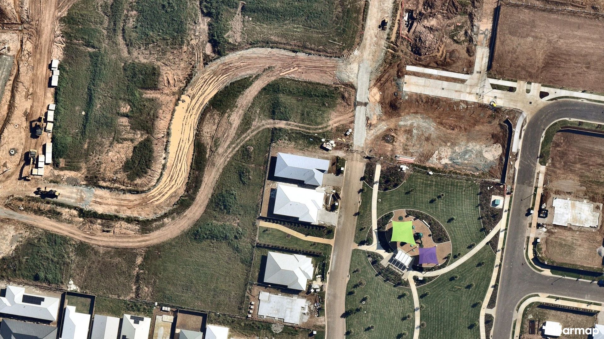 Vertical aerial view