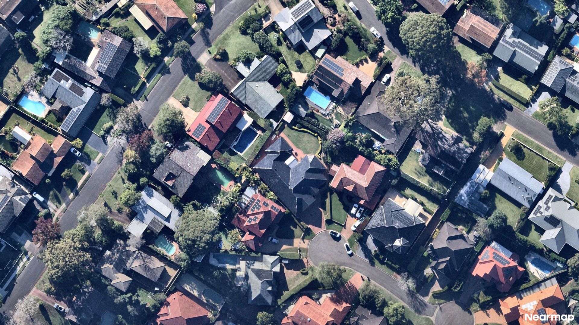 Vertical aerial view