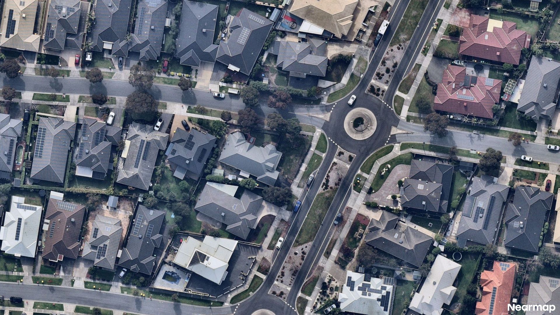 Vertical aerial view