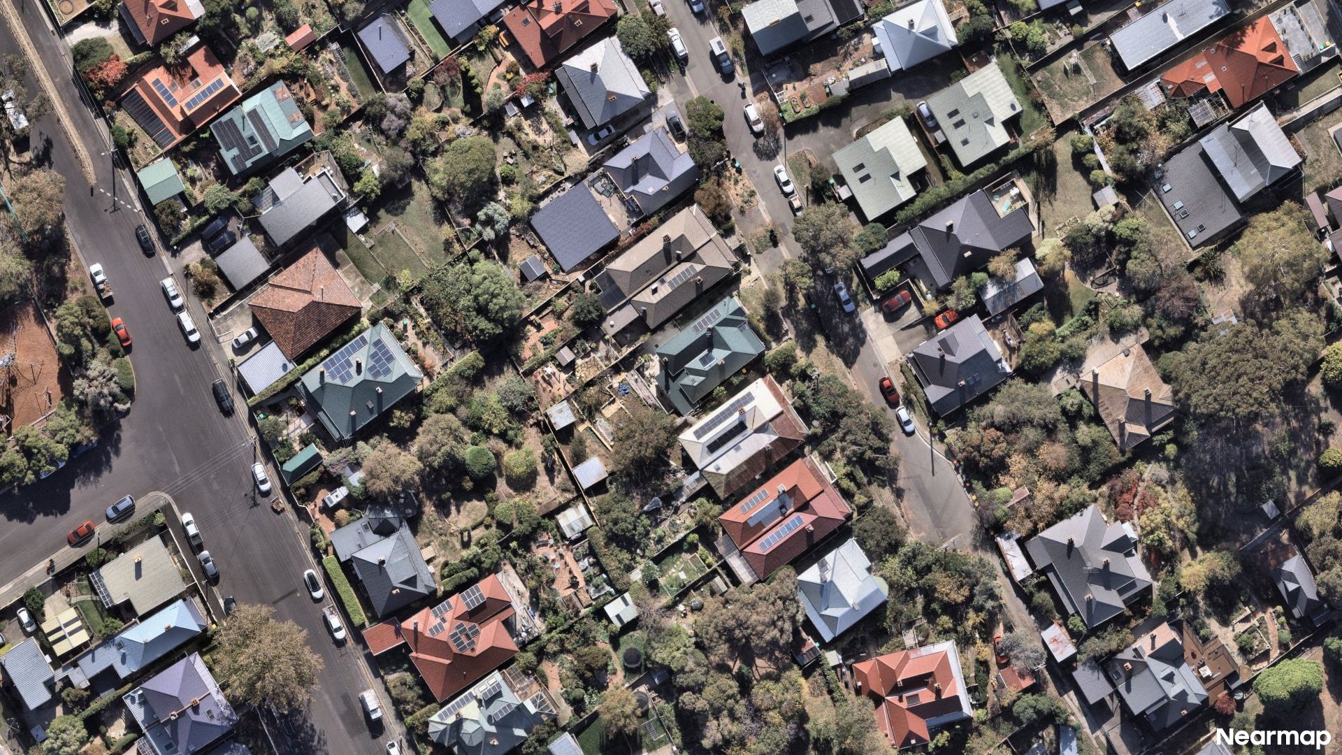 Vertical aerial view