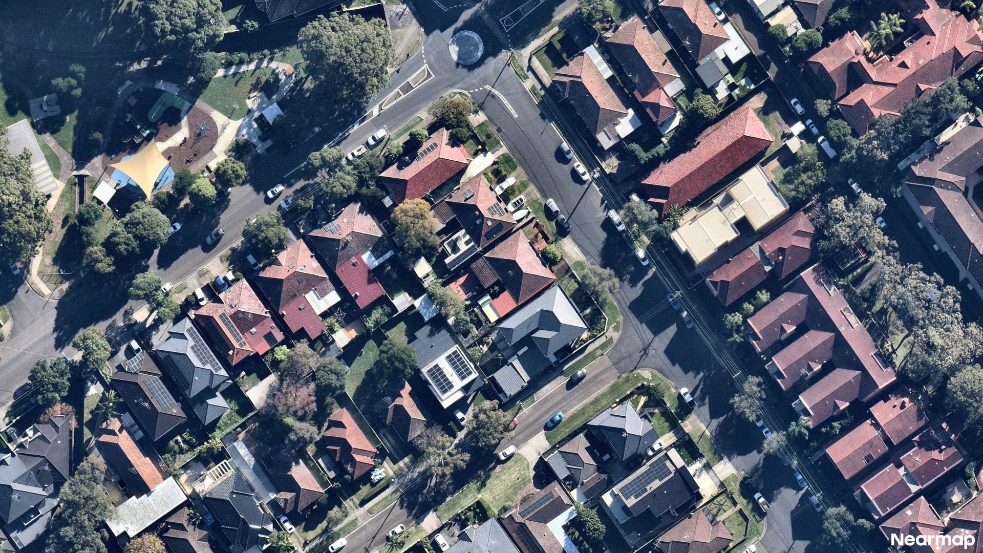 Vertical aerial view