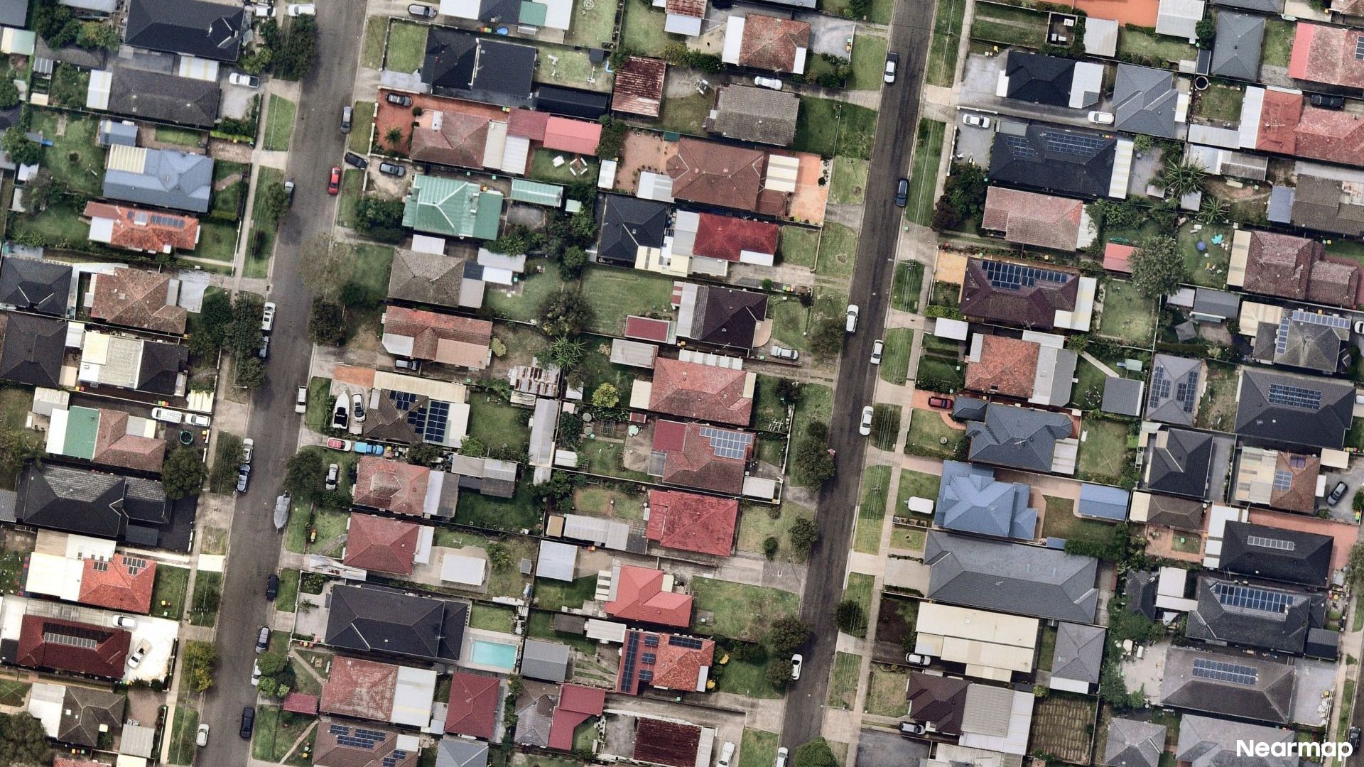 Vertical aerial view