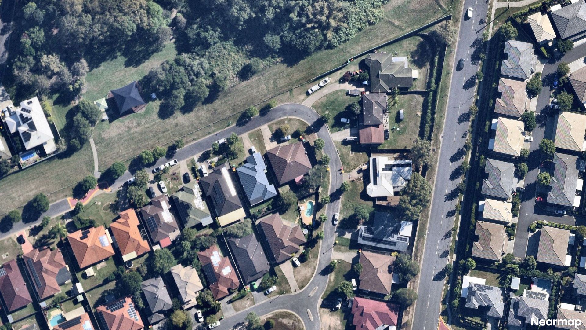 Vertical aerial view