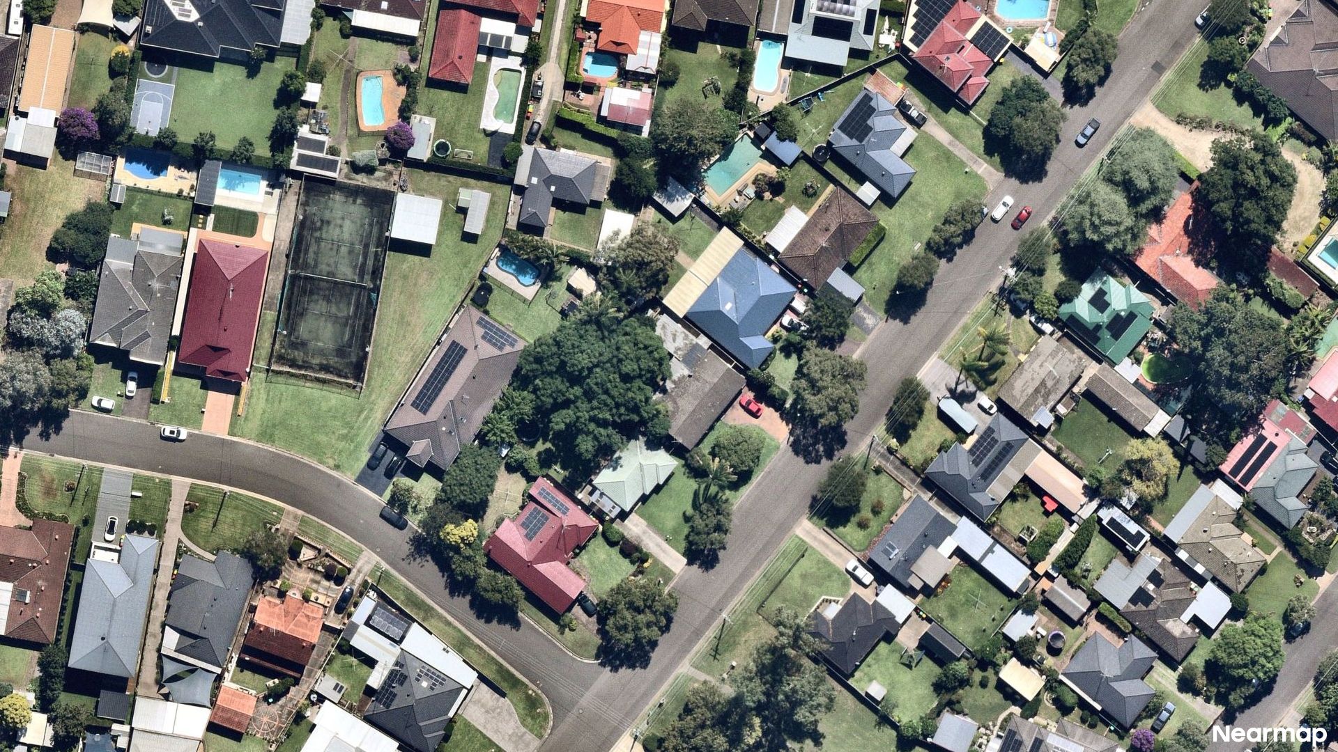 Vertical aerial view