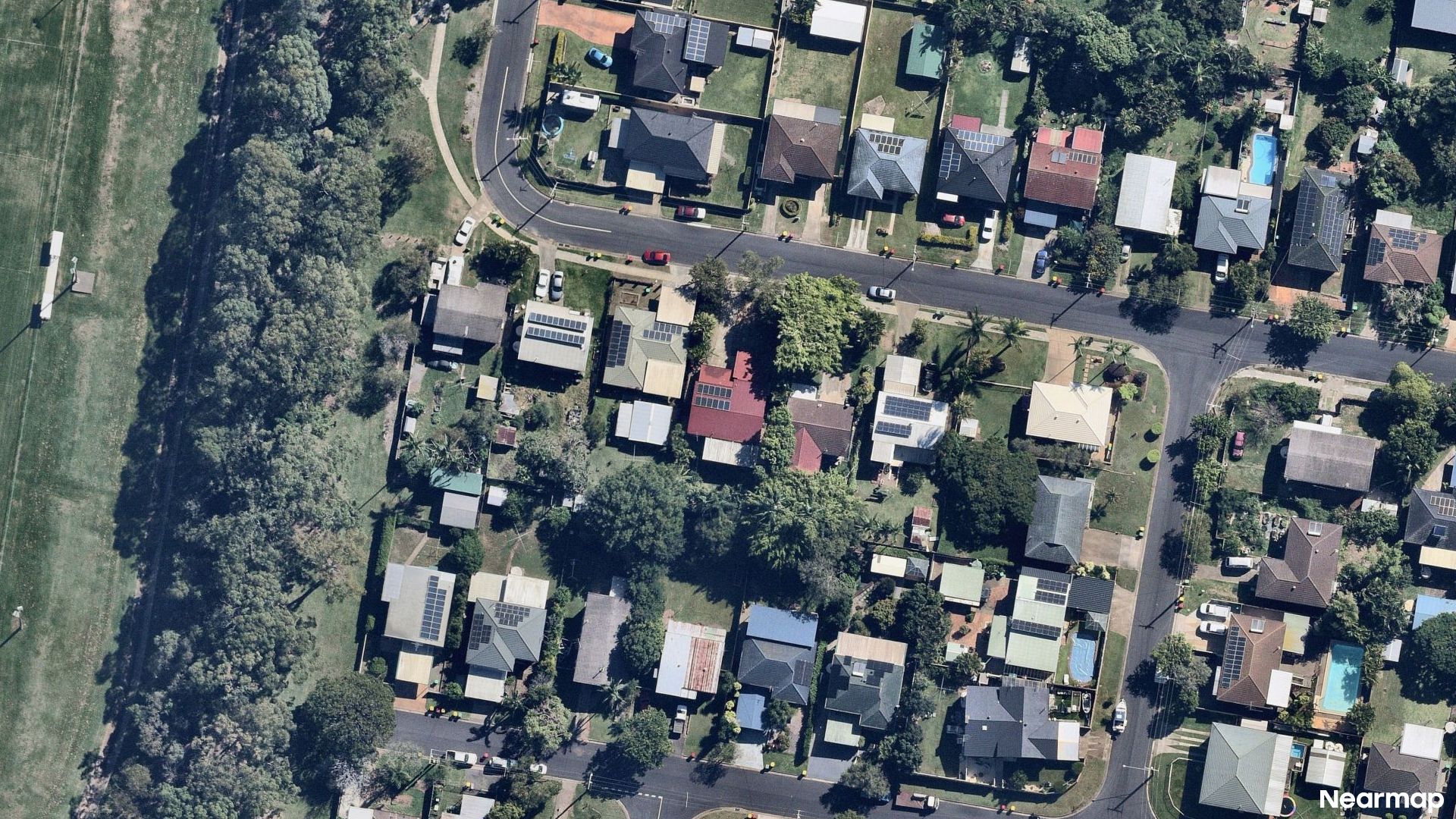 Vertical aerial view