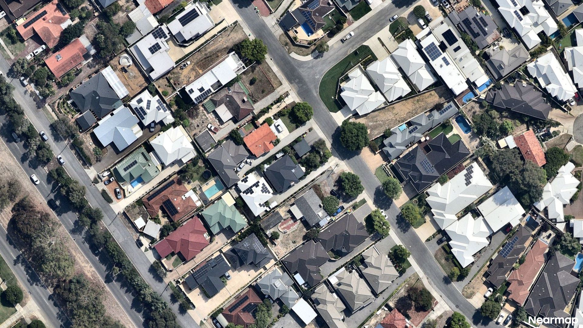 Vertical aerial view
