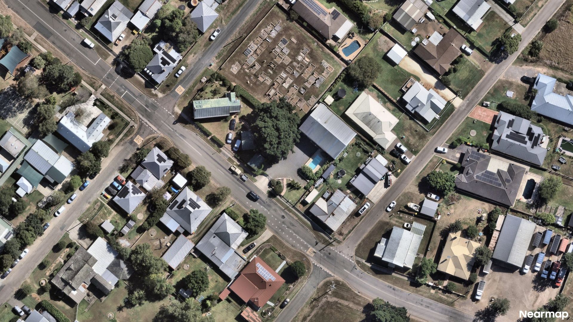 Vertical aerial view