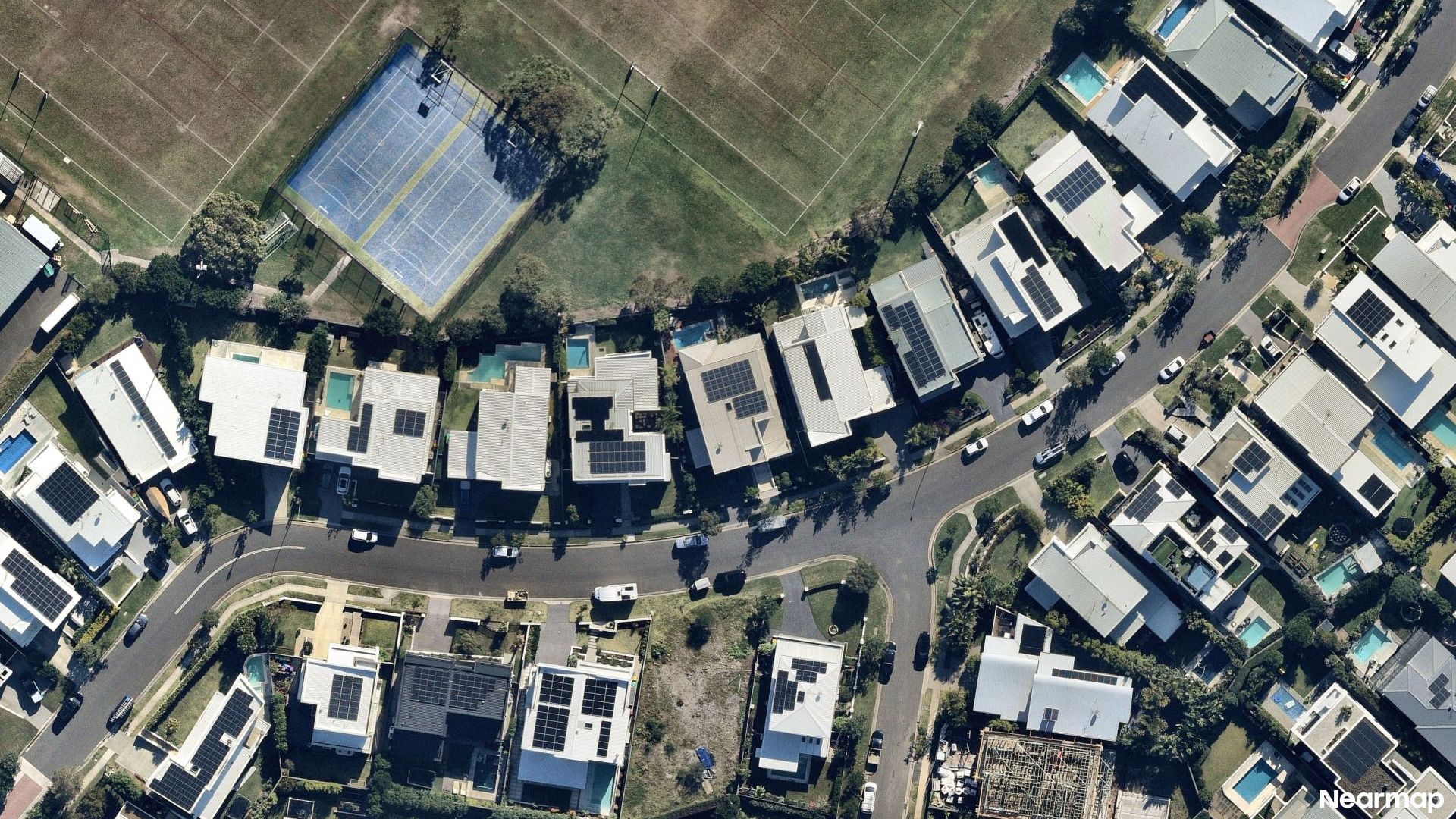 Vertical aerial view