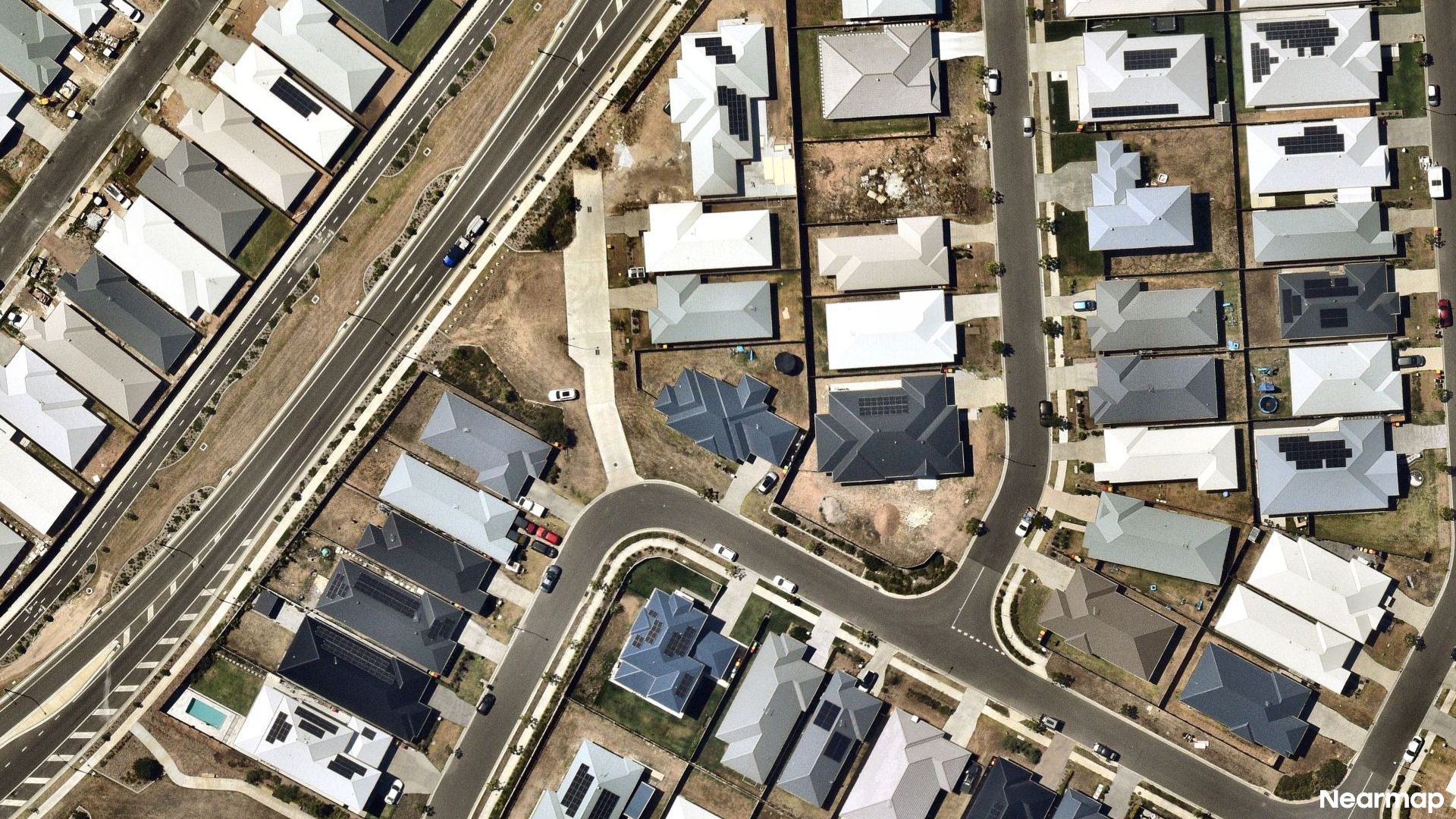 Vertical aerial view