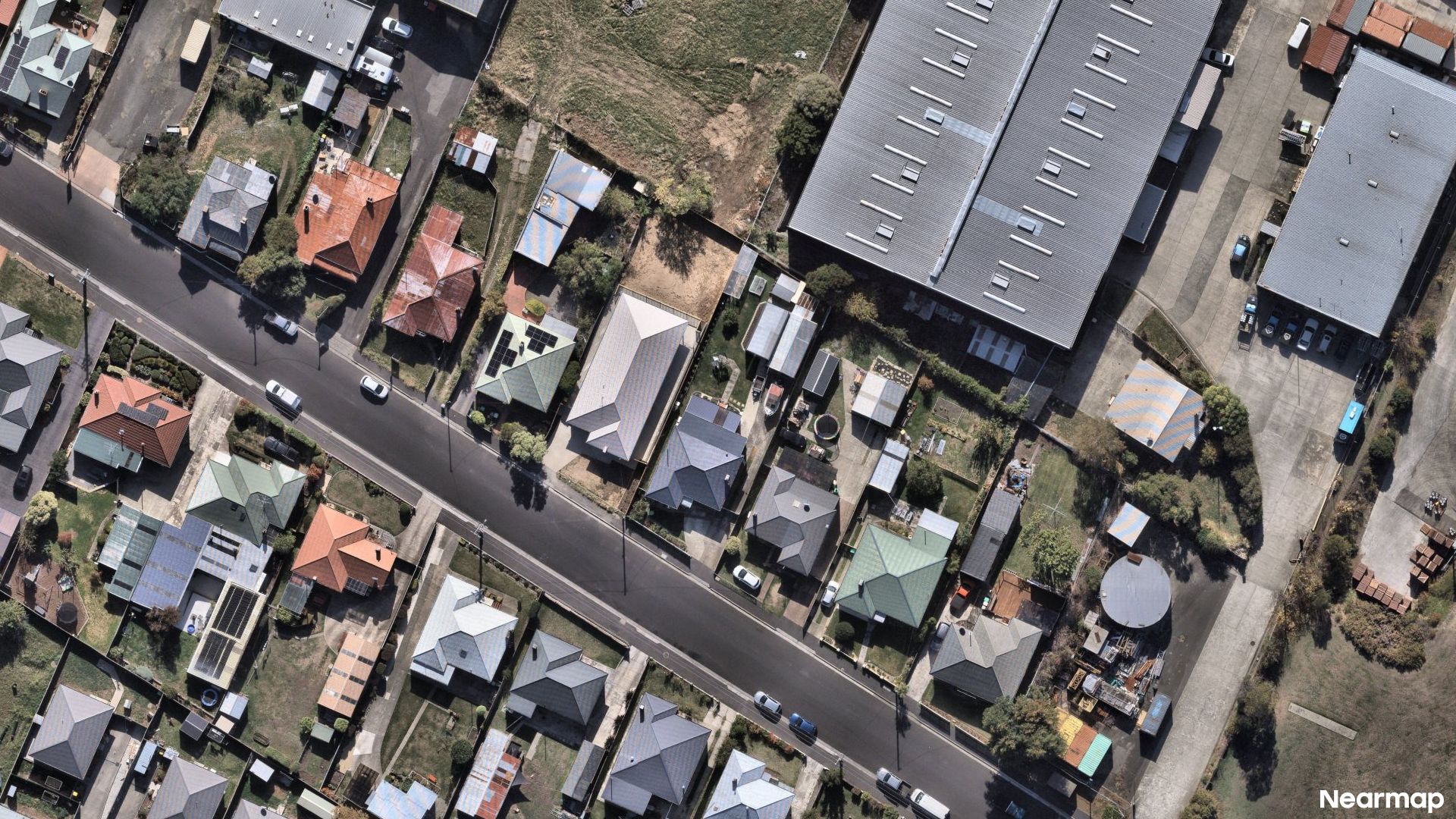 Vertical aerial view
