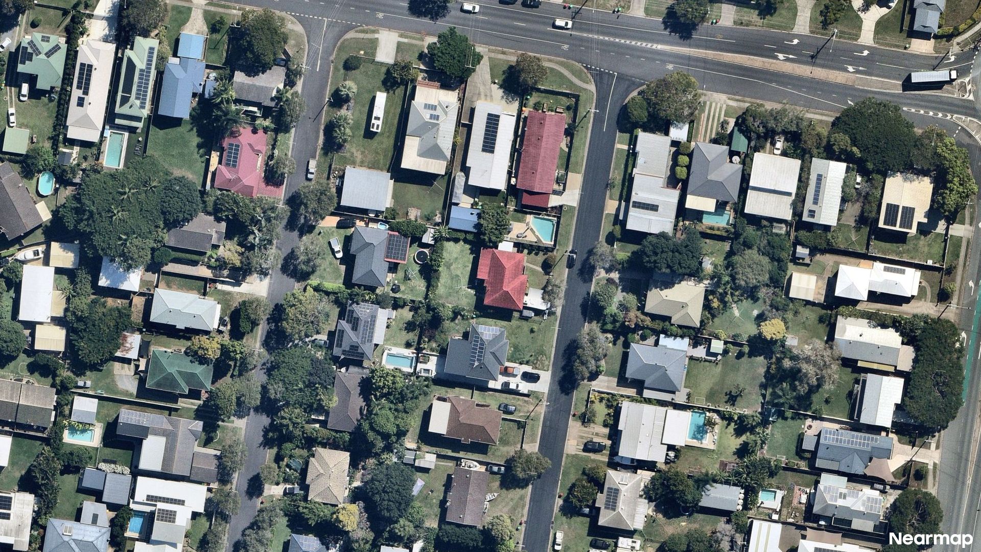 Vertical aerial view