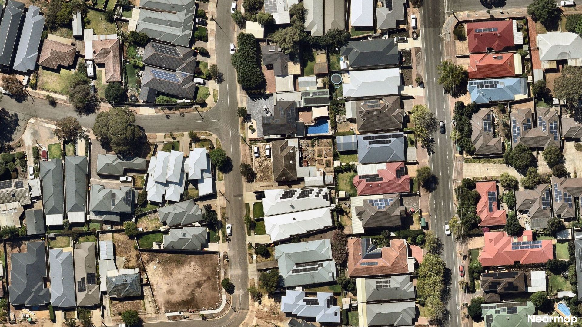 Vertical aerial view