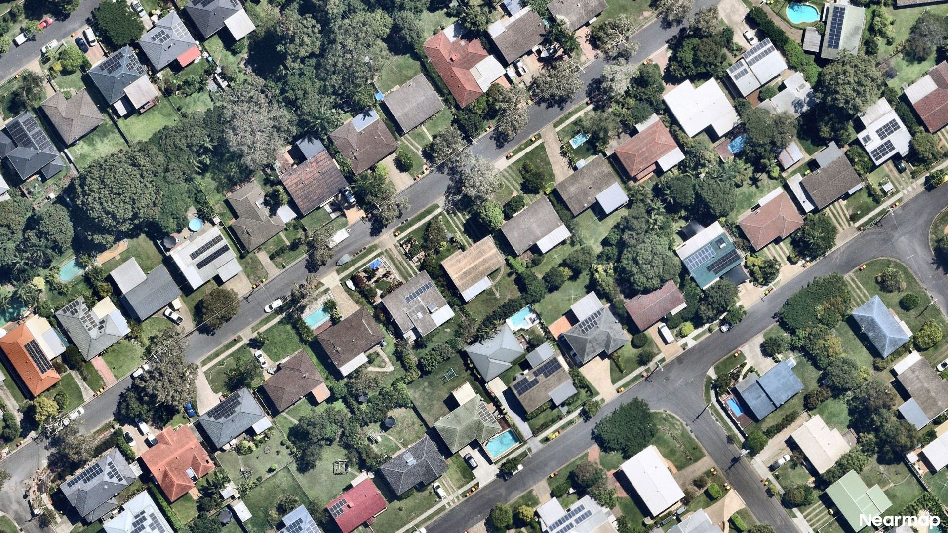 Vertical aerial view