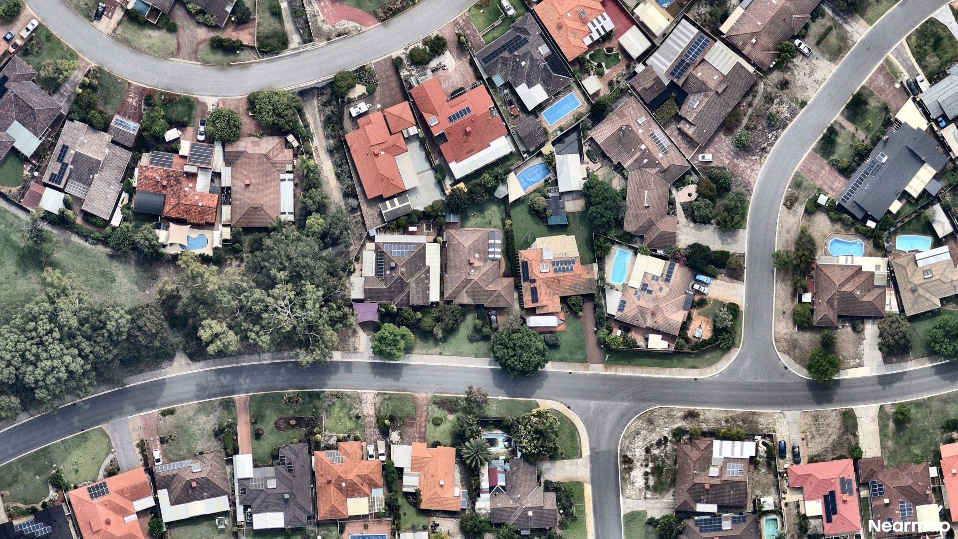 Vertical aerial view