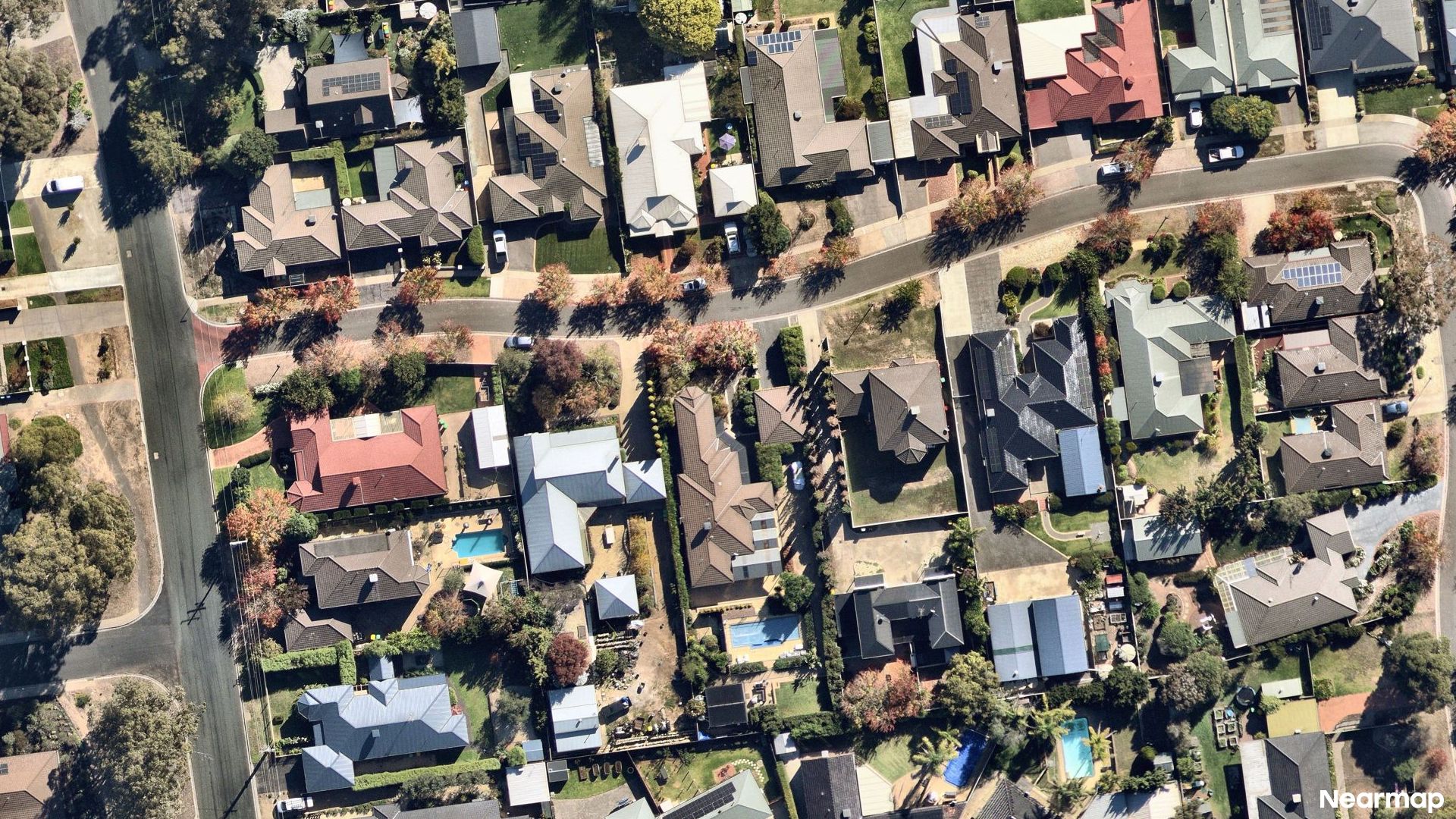 Vertical aerial view