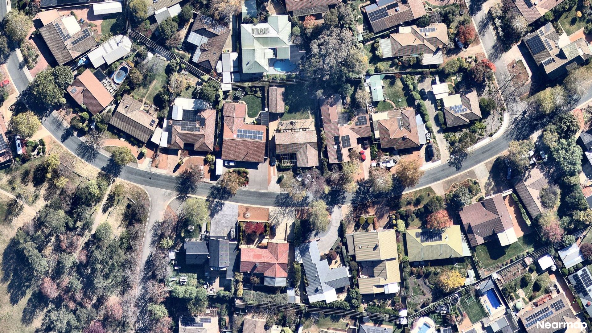 Vertical aerial view