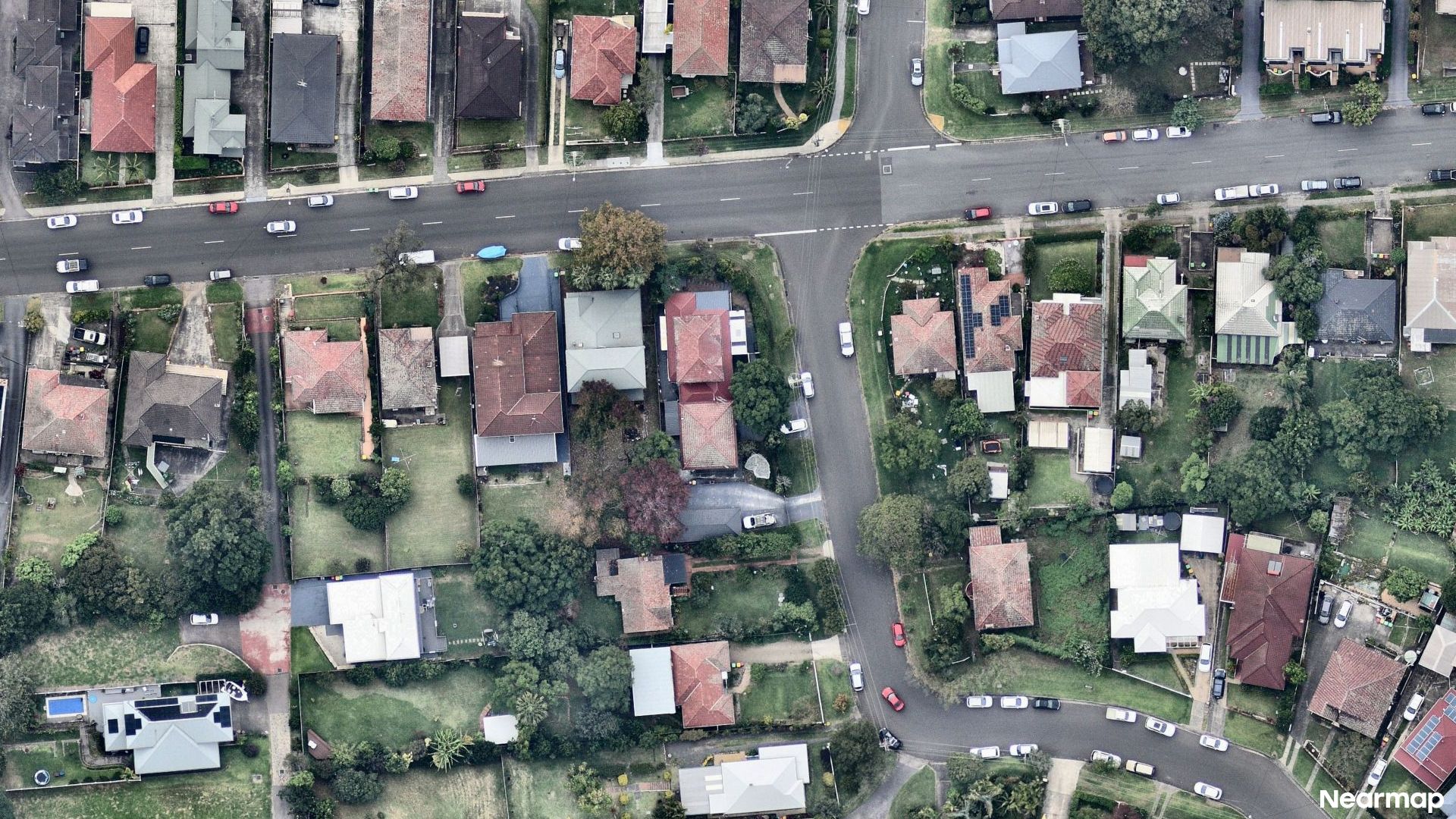 Vertical aerial view