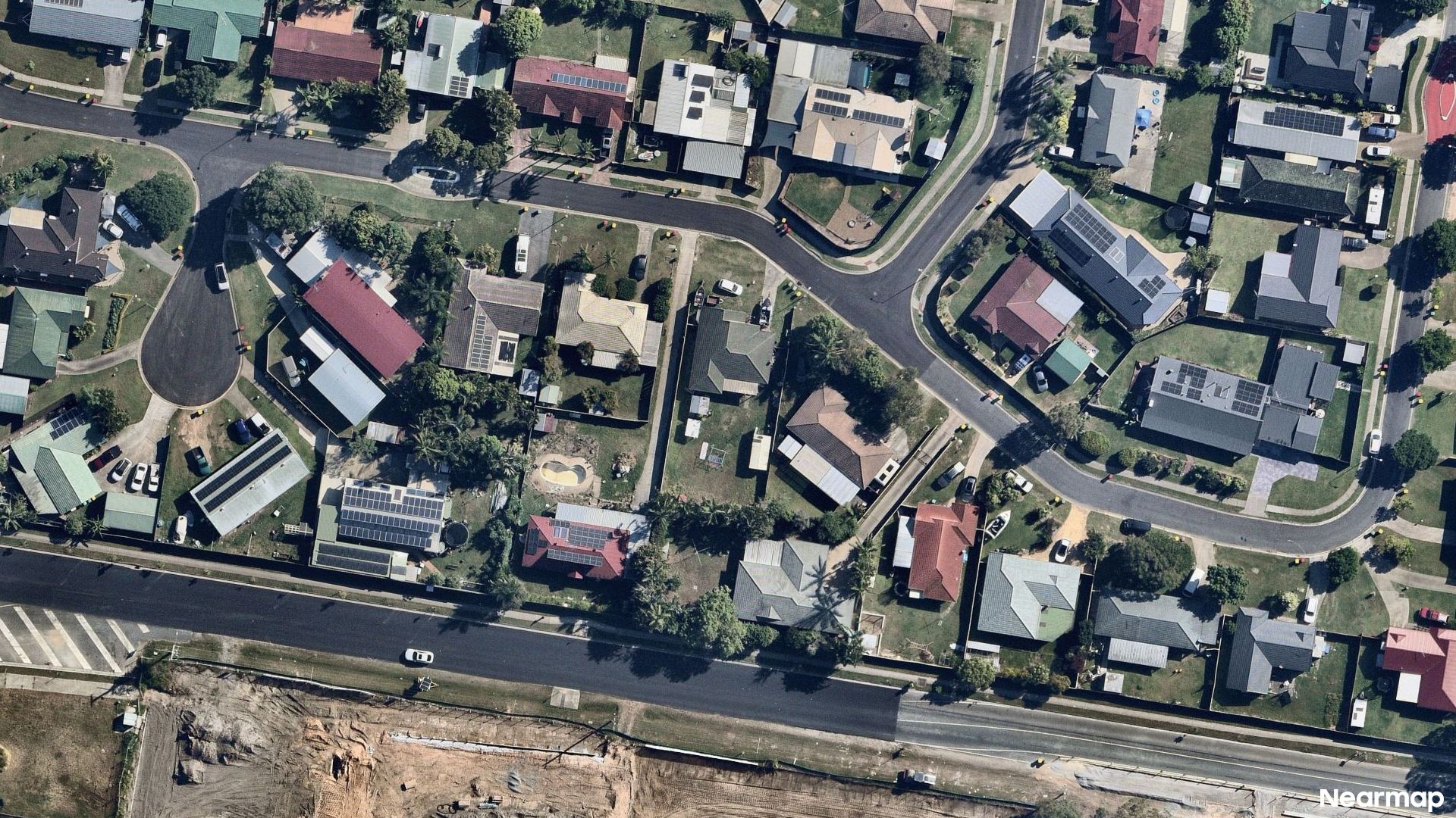 Vertical aerial view