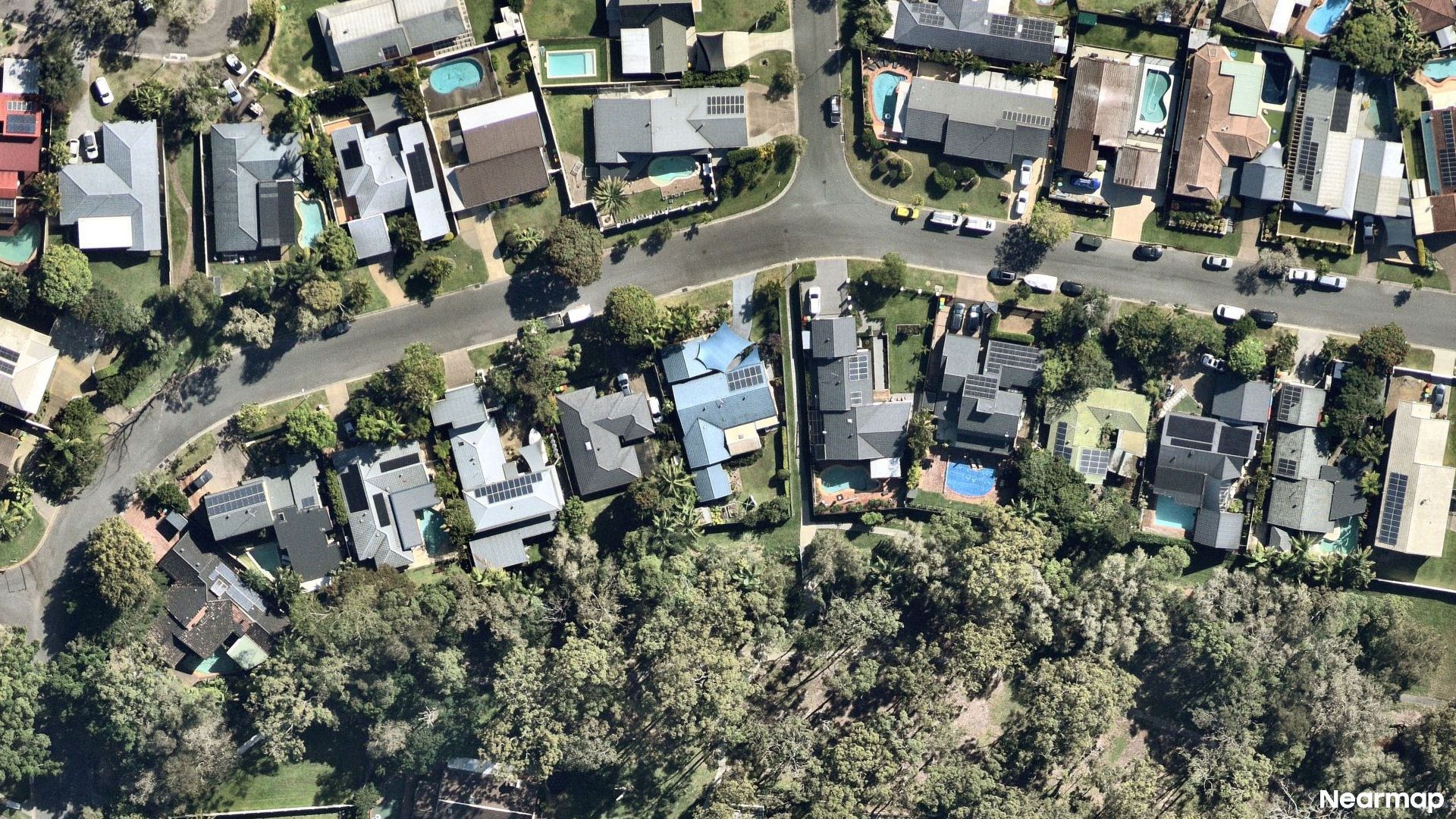Vertical aerial view