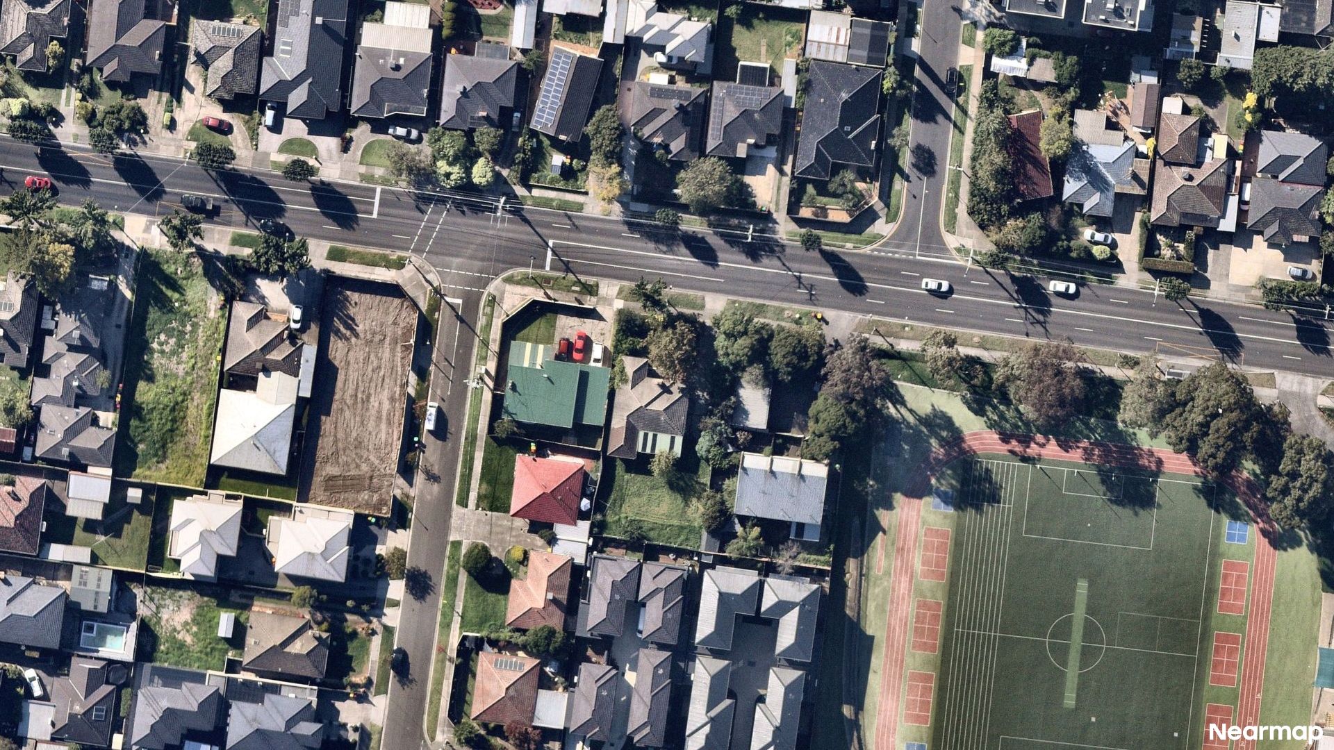 Vertical aerial view