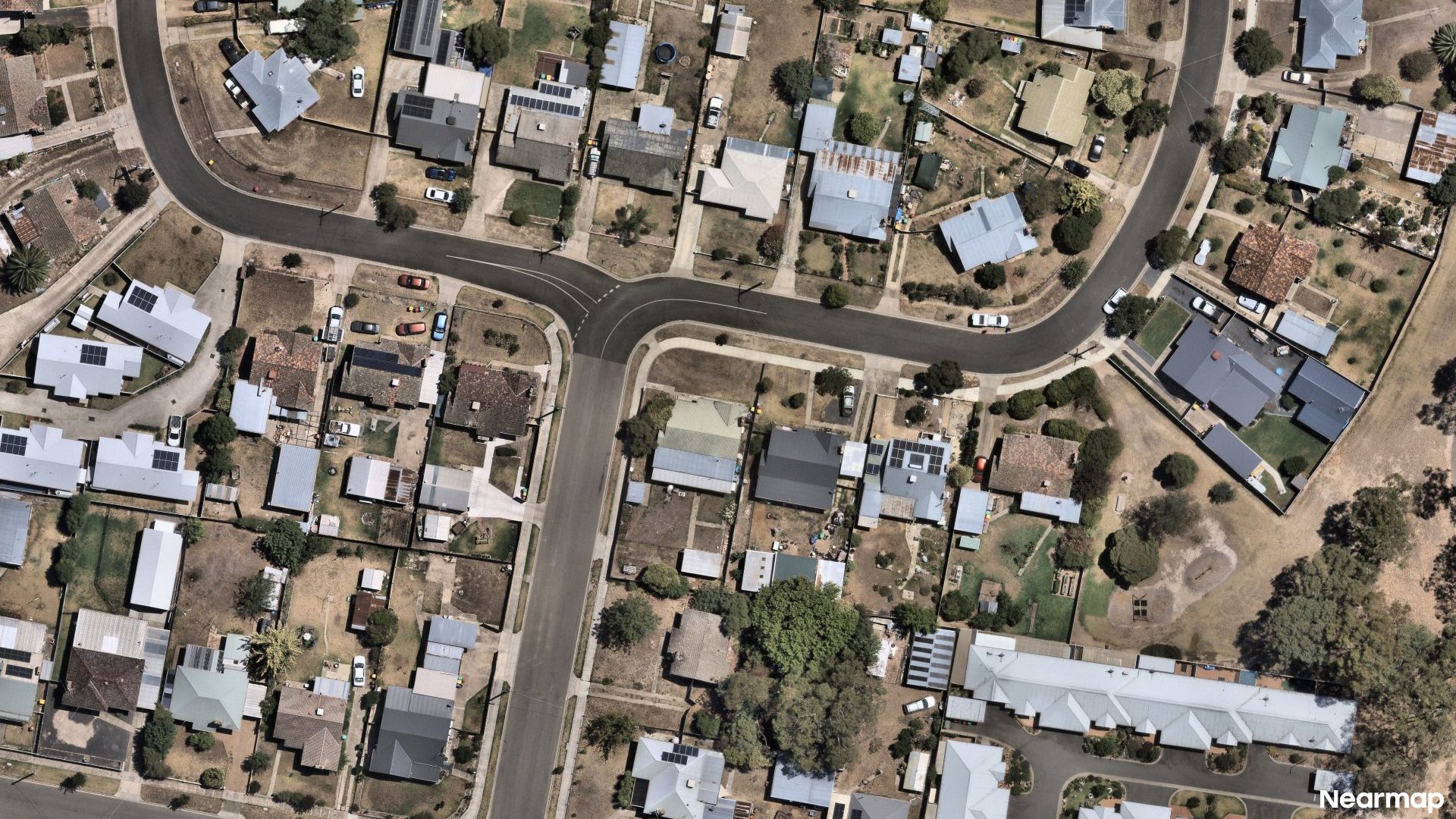 Vertical aerial view