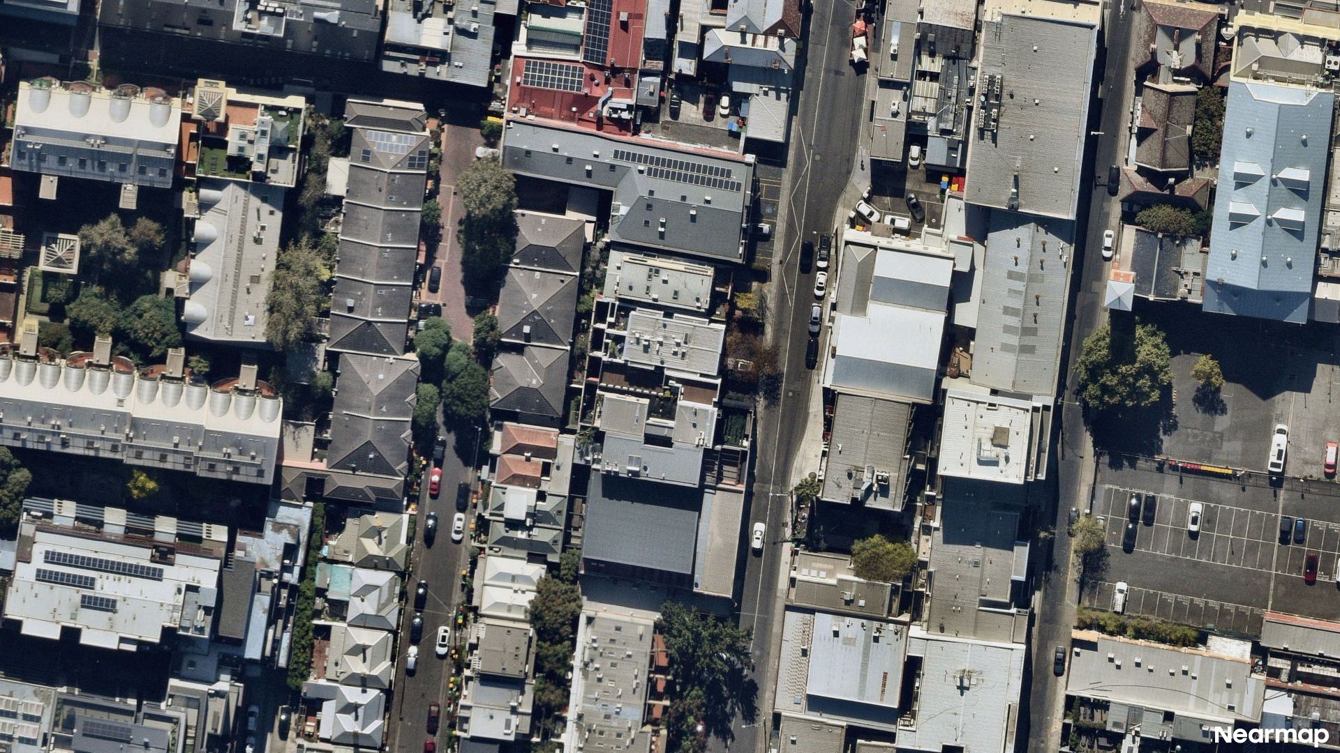 Vertical aerial view