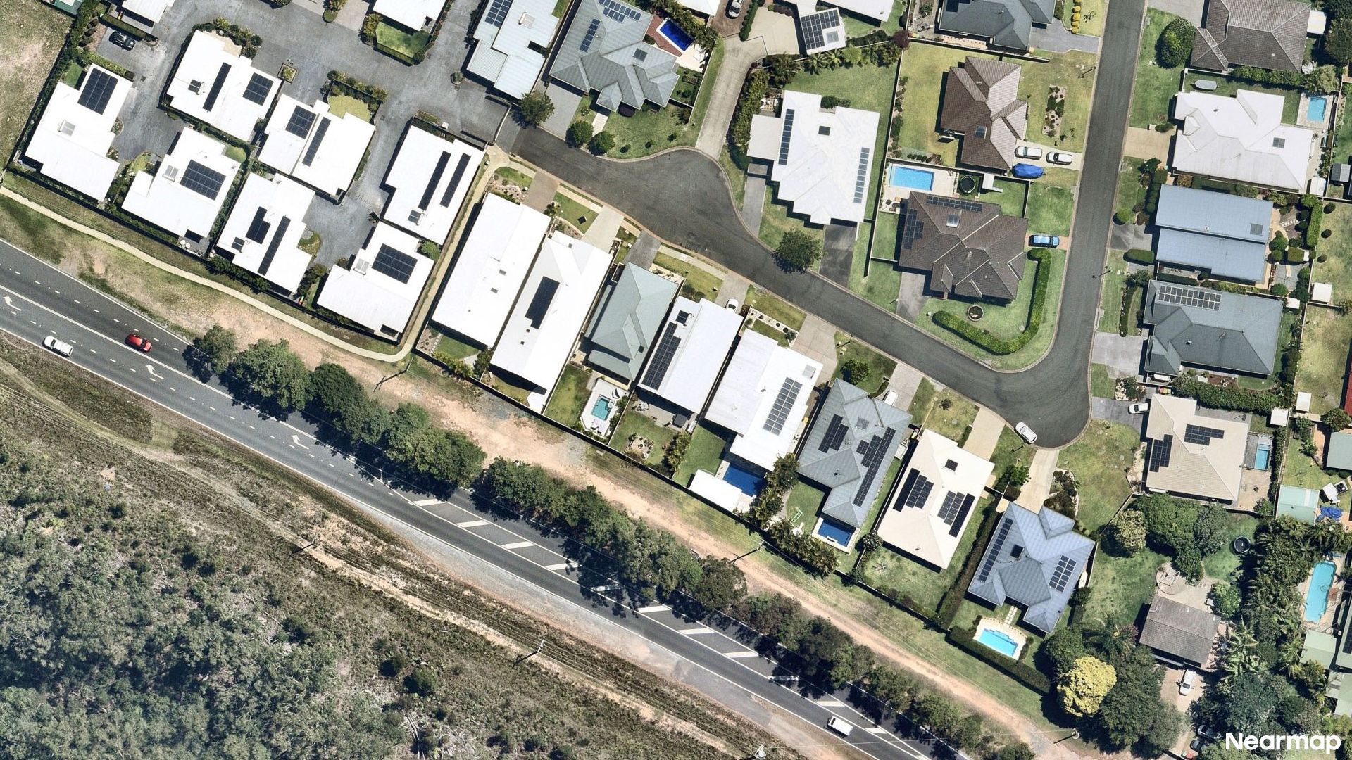 Vertical aerial view