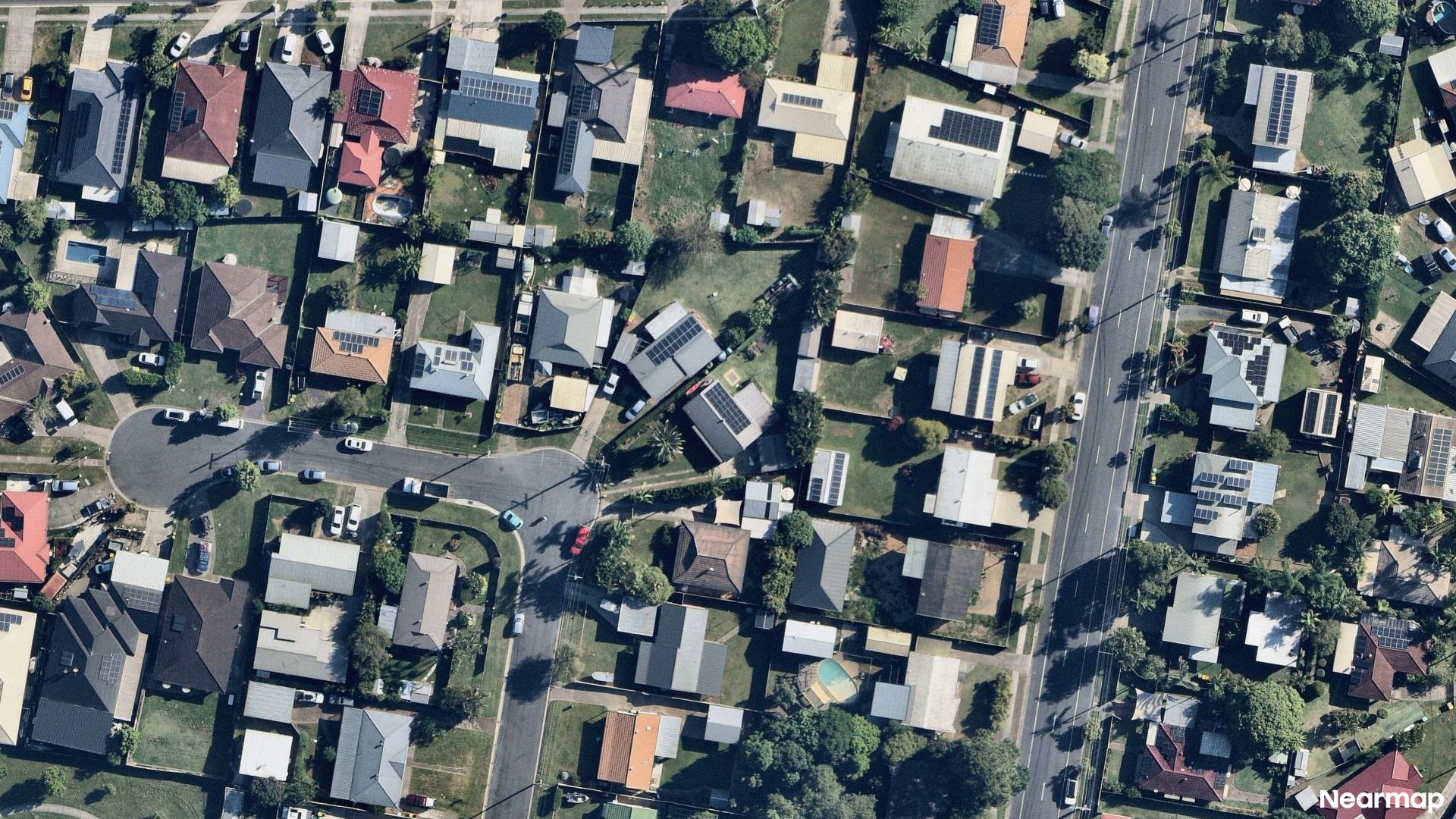 Vertical aerial view