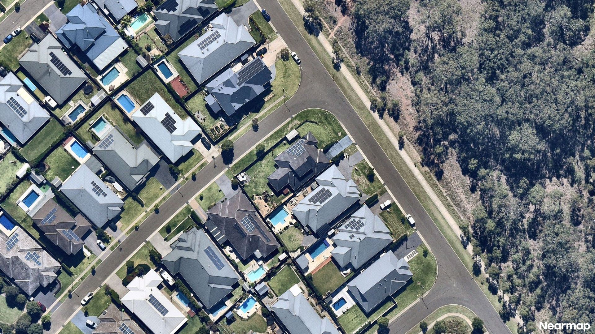 Vertical aerial view