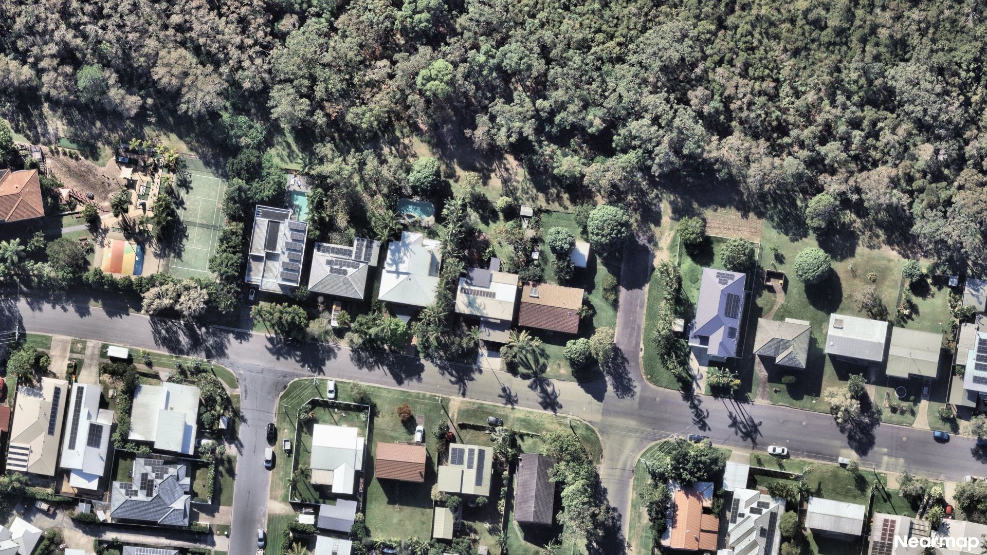 Vertical aerial view