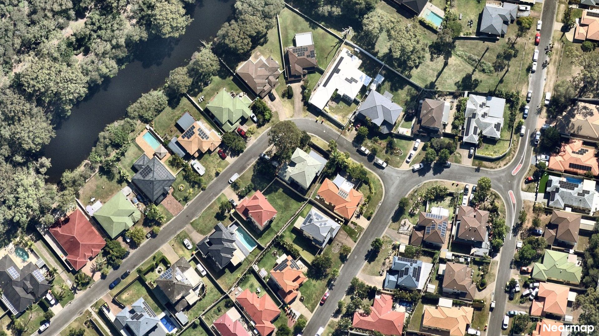 Vertical aerial view