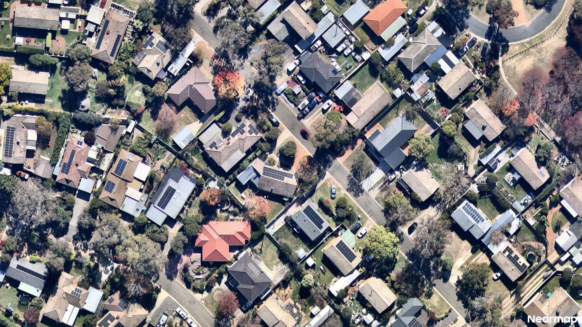 Vertical aerial view