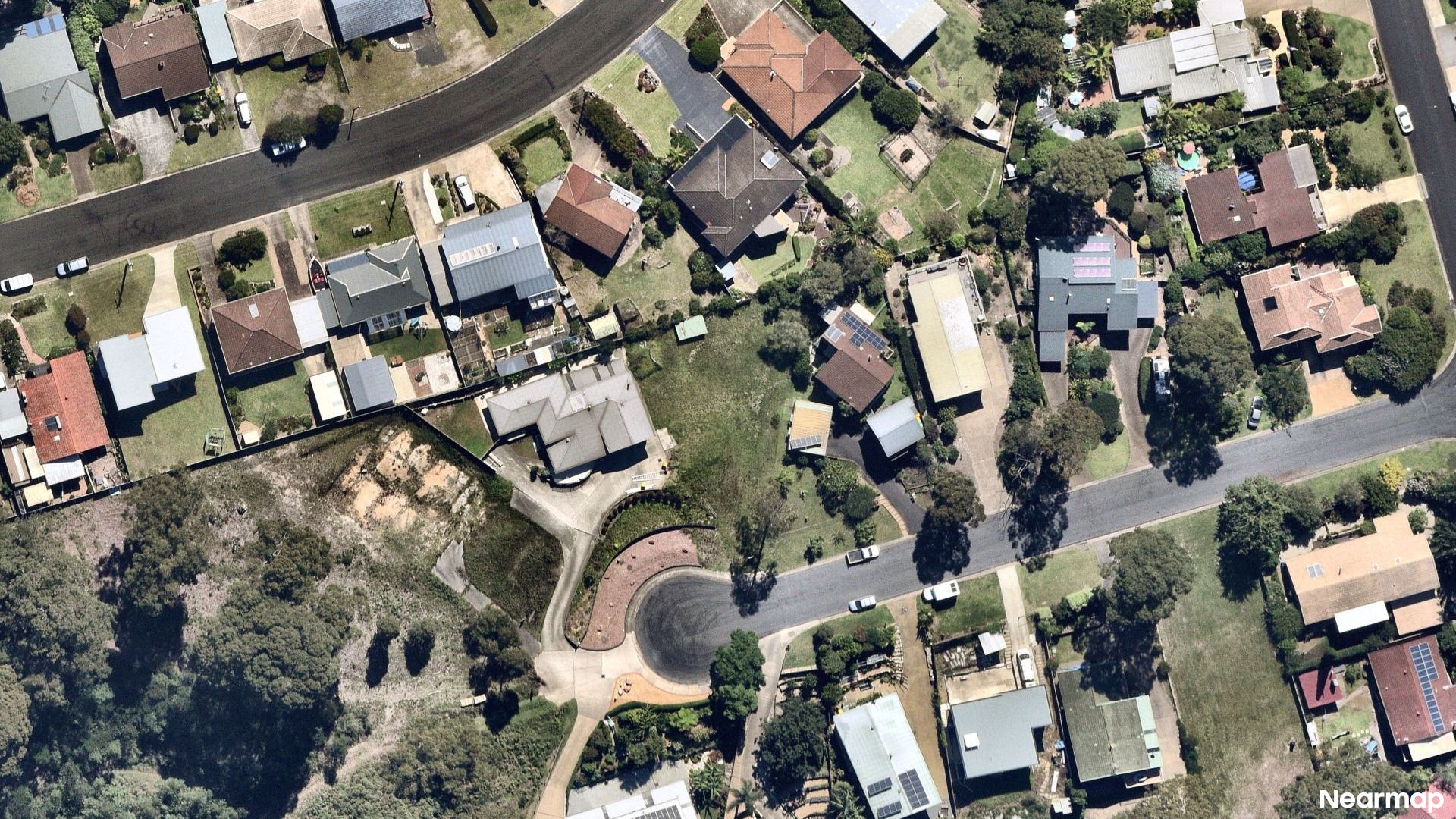 Vertical aerial view