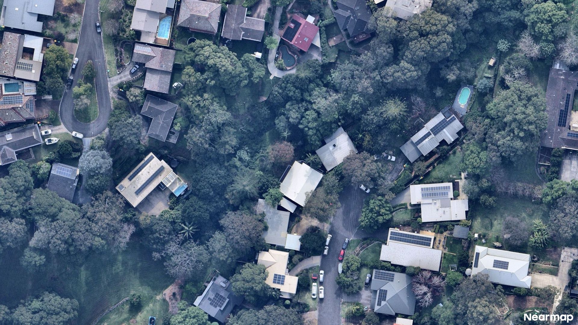 Vertical aerial view
