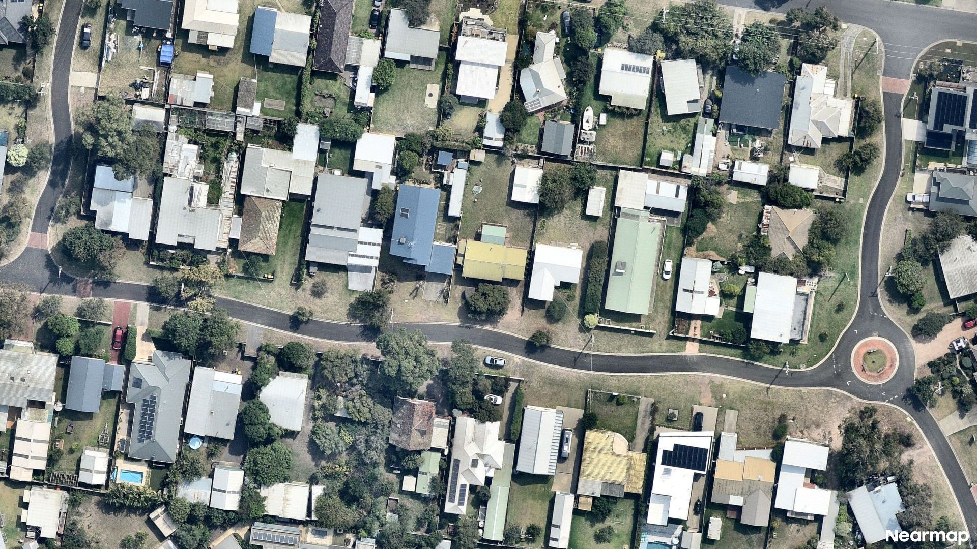 Vertical aerial view