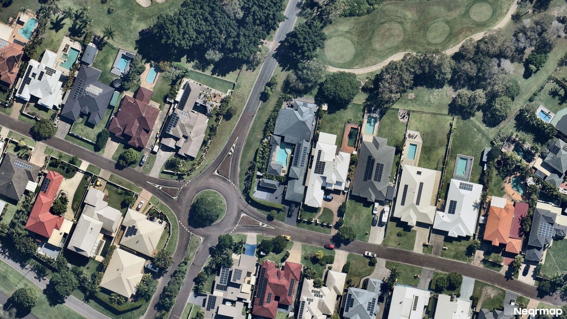 Vertical aerial view