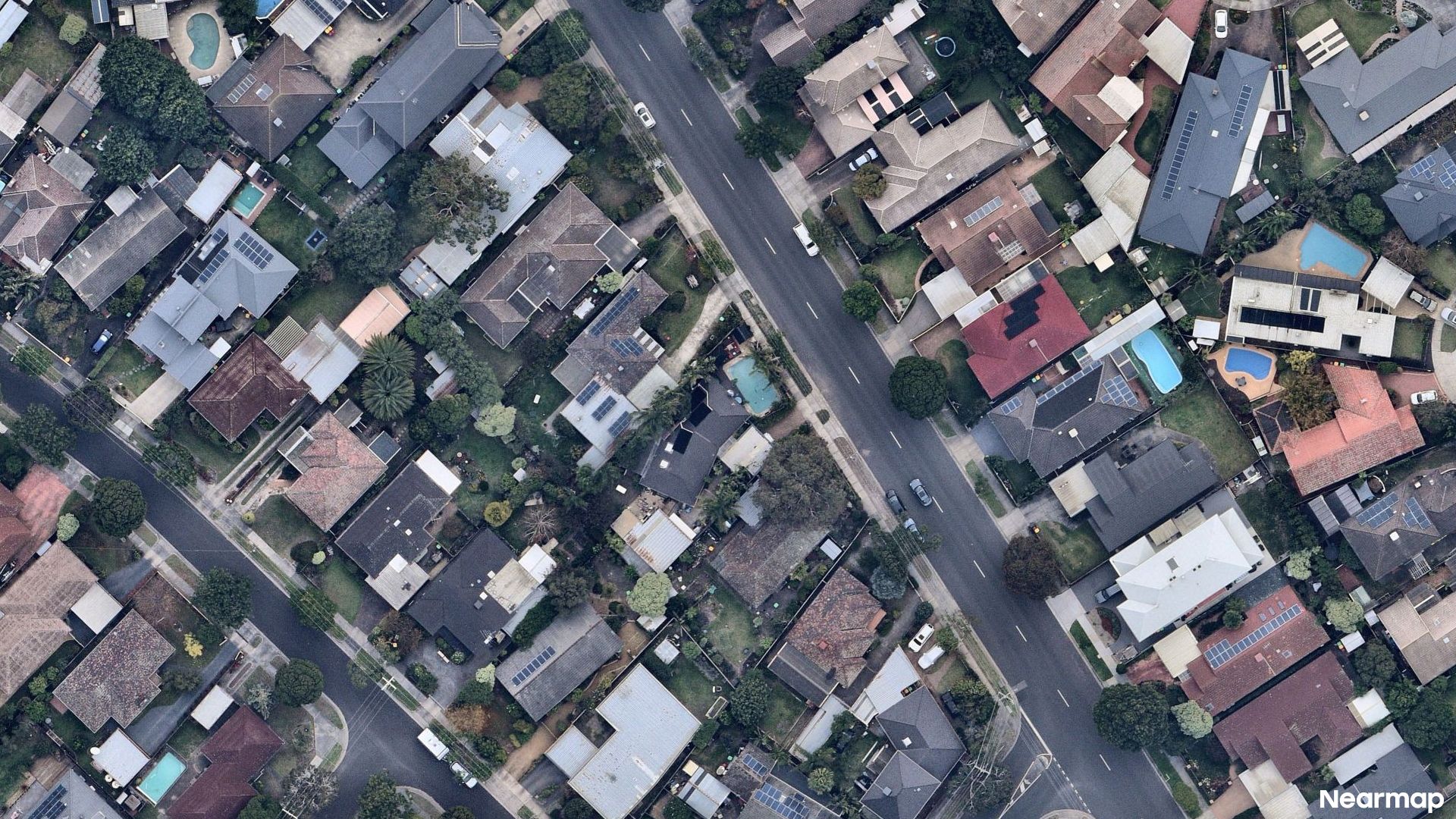 Vertical aerial view