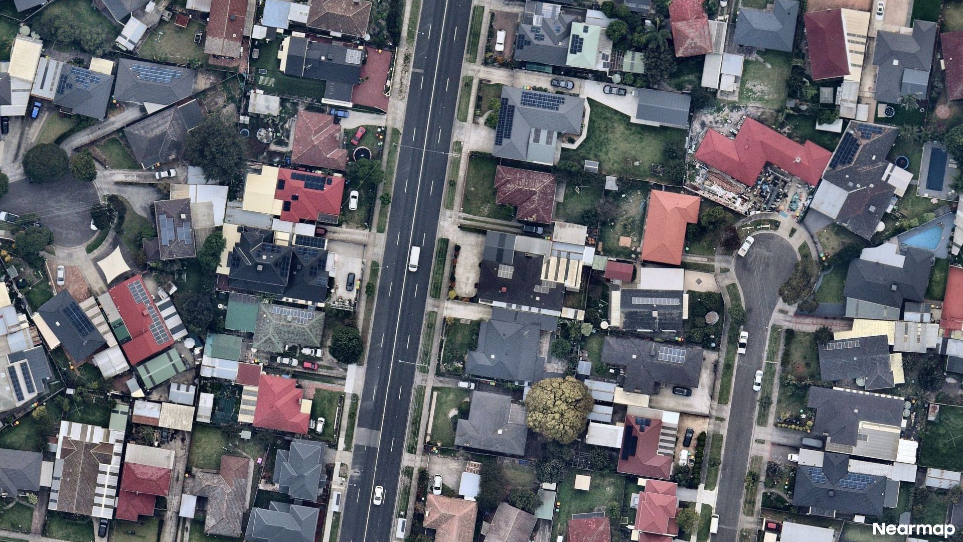 Vertical aerial view