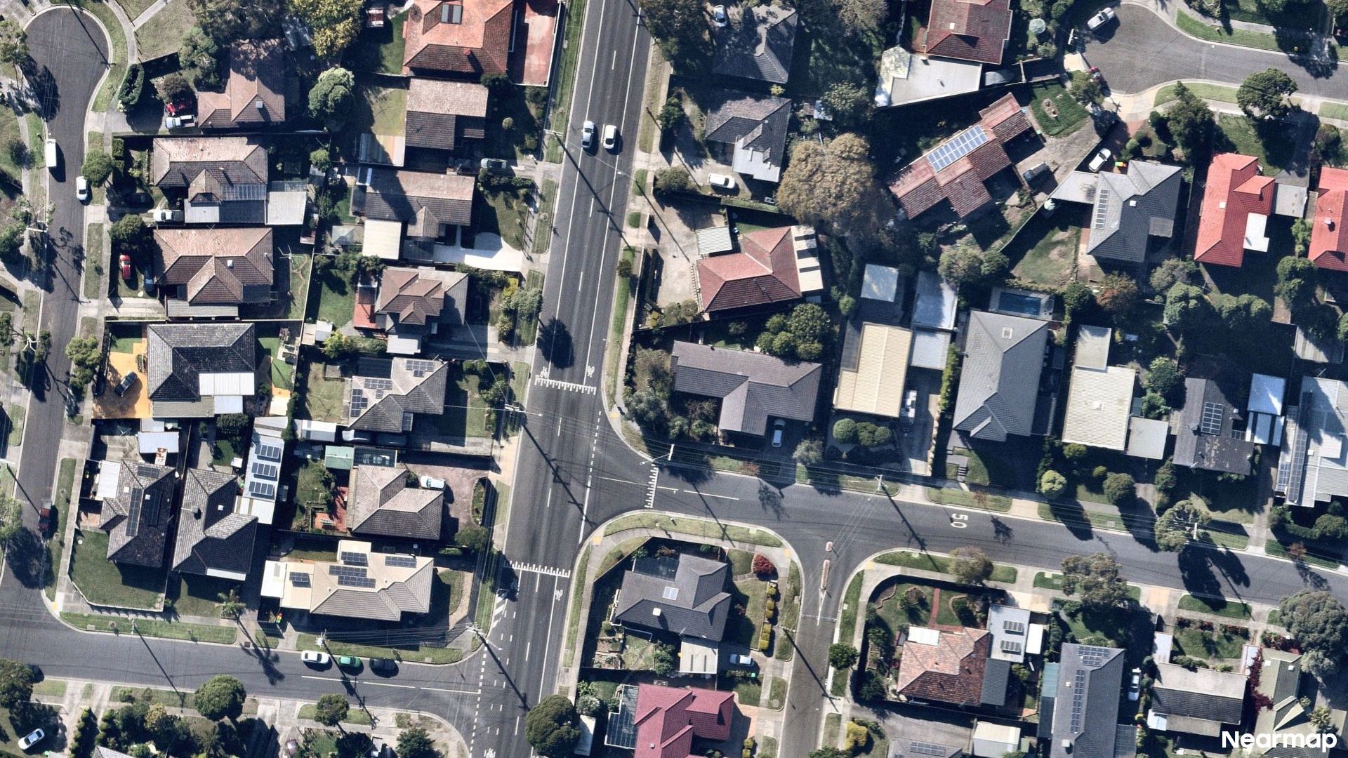 Vertical aerial view