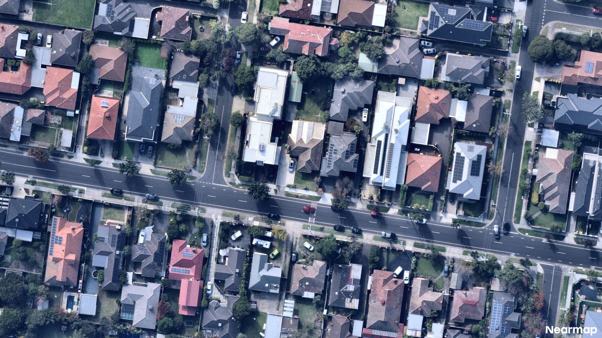 Vertical aerial view