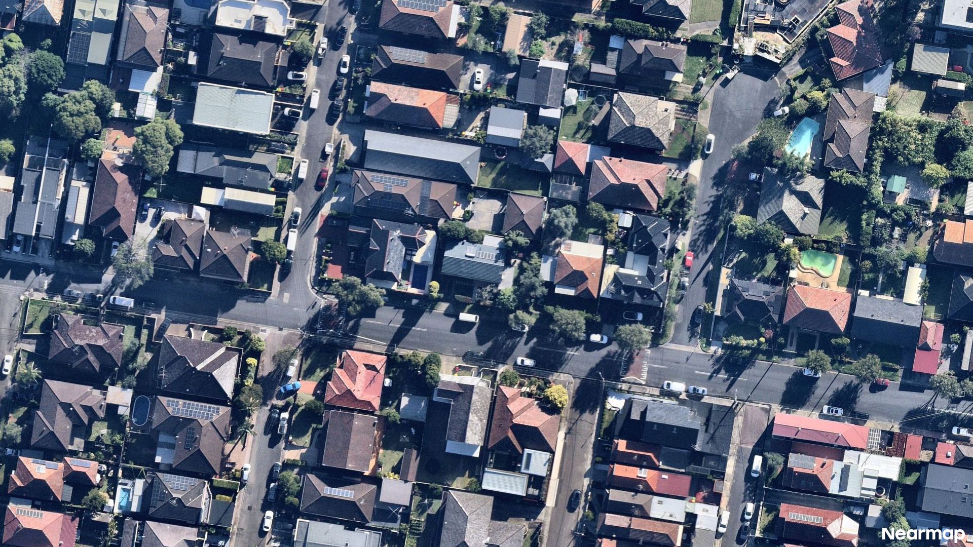 Vertical aerial view