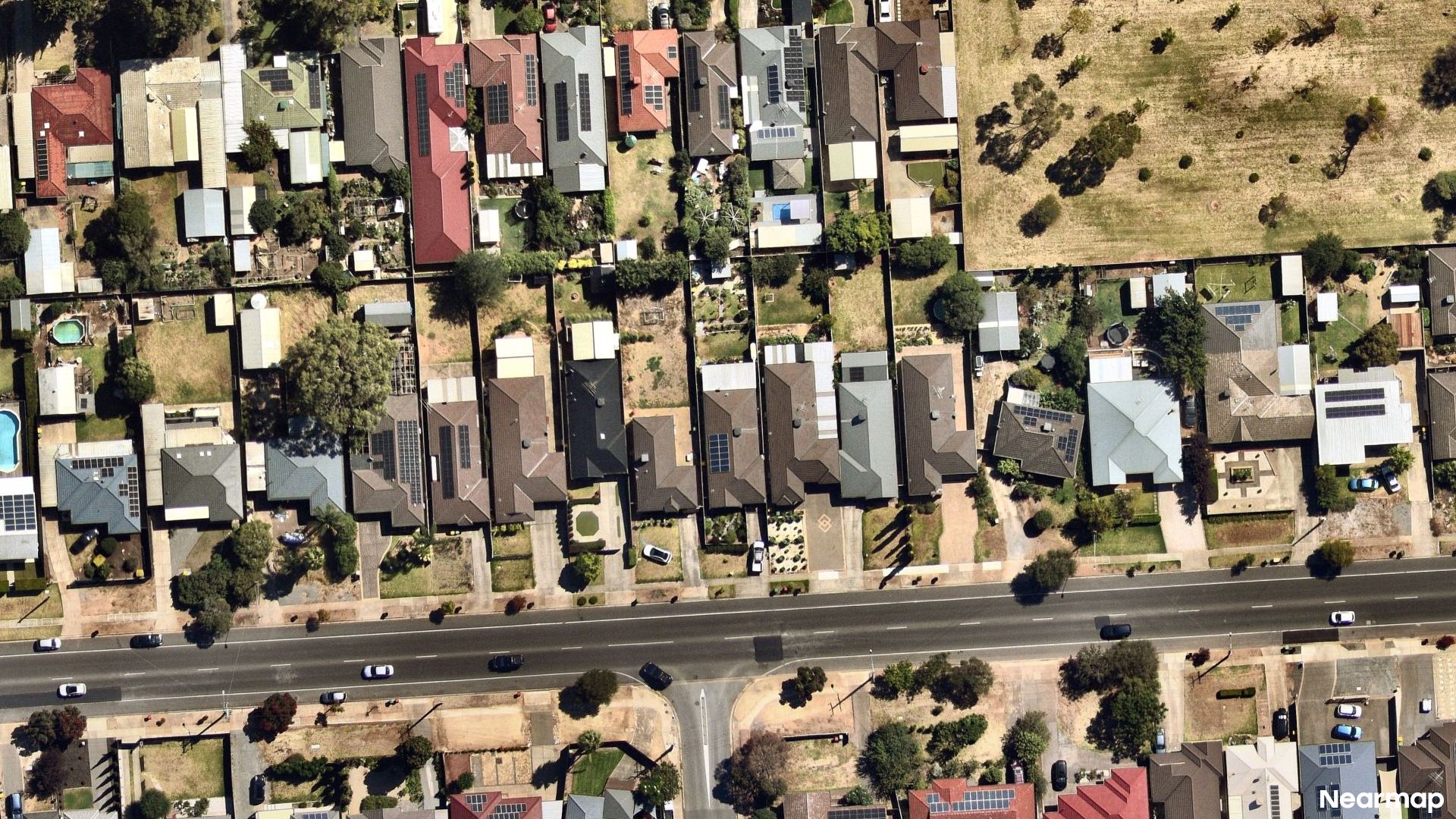 Vertical aerial view