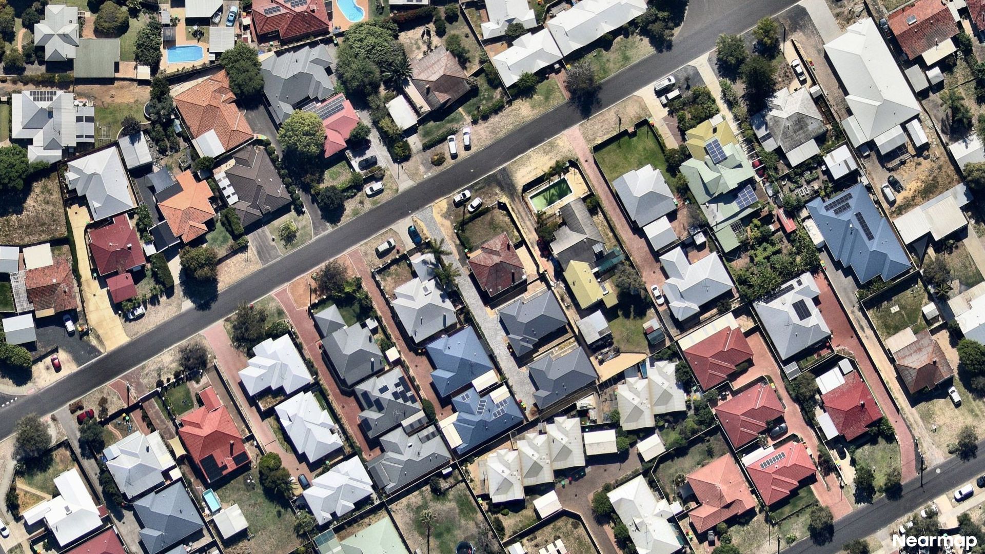 Vertical aerial view