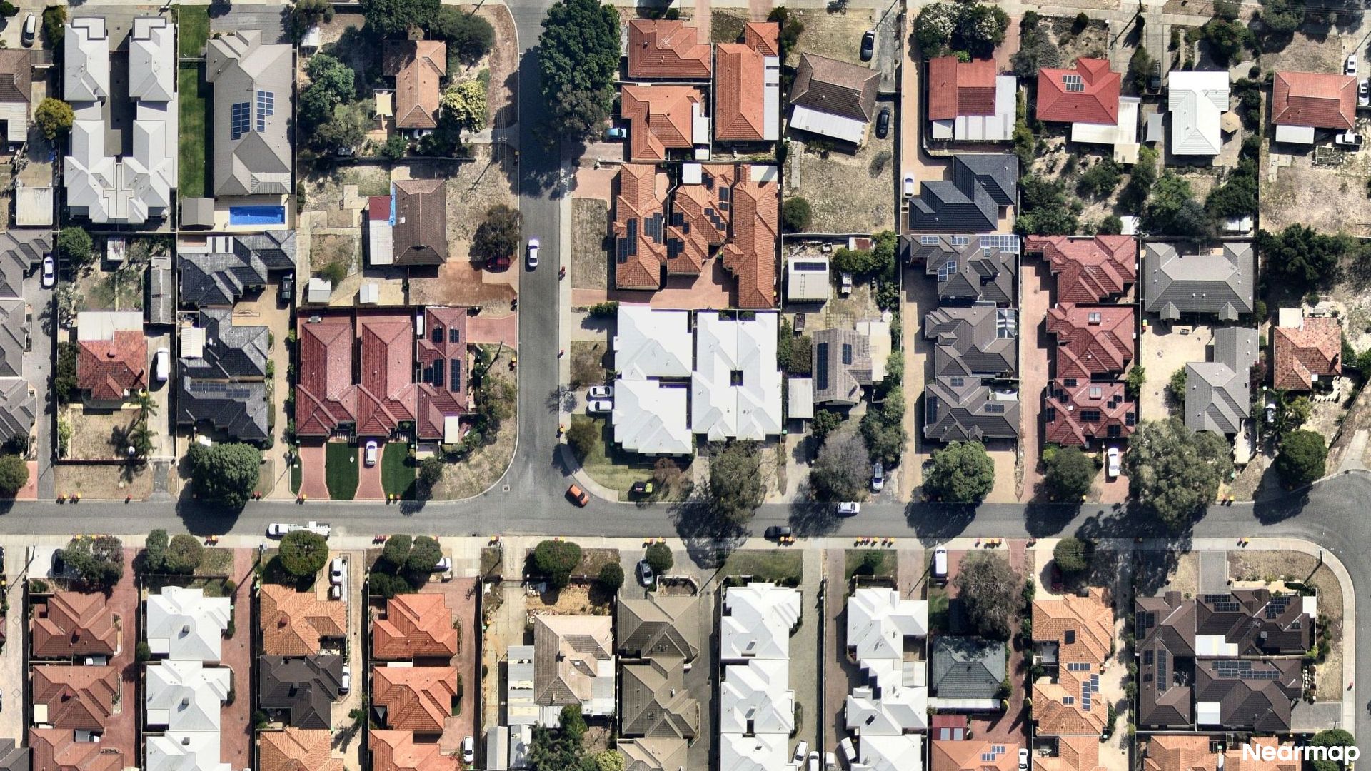 Vertical aerial view