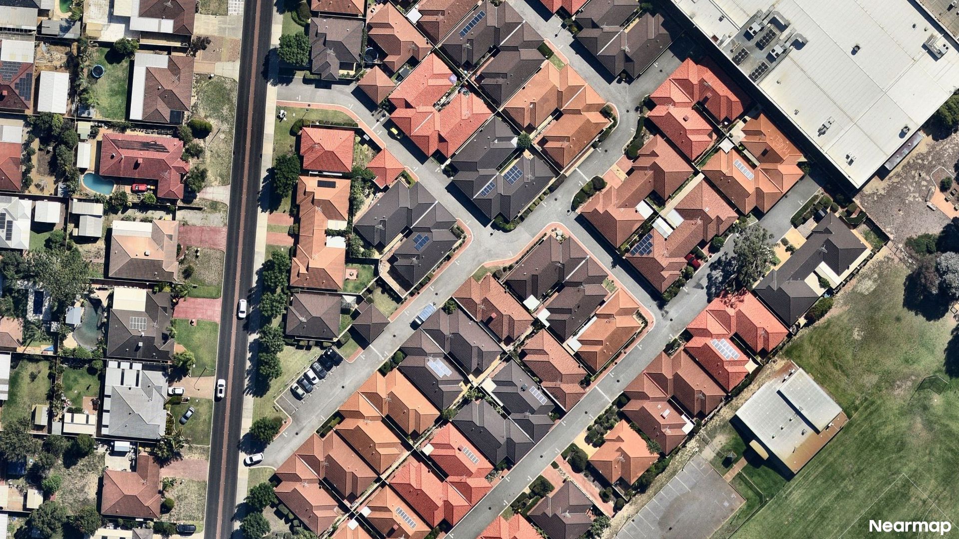 Vertical aerial view