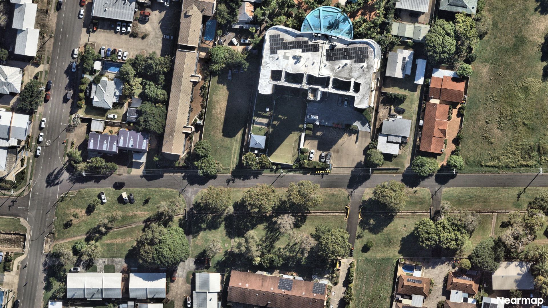 Vertical aerial view