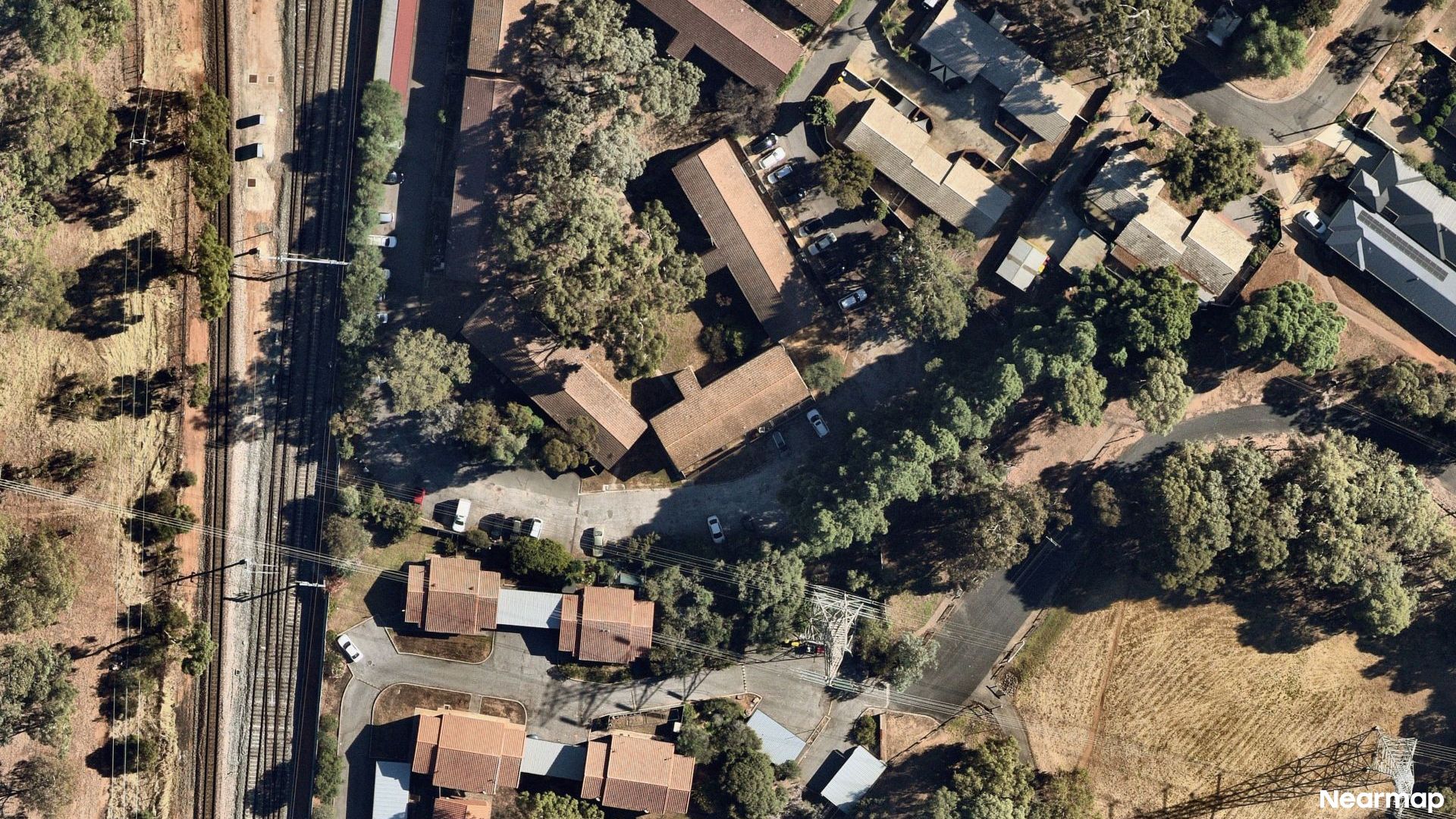 Vertical aerial view