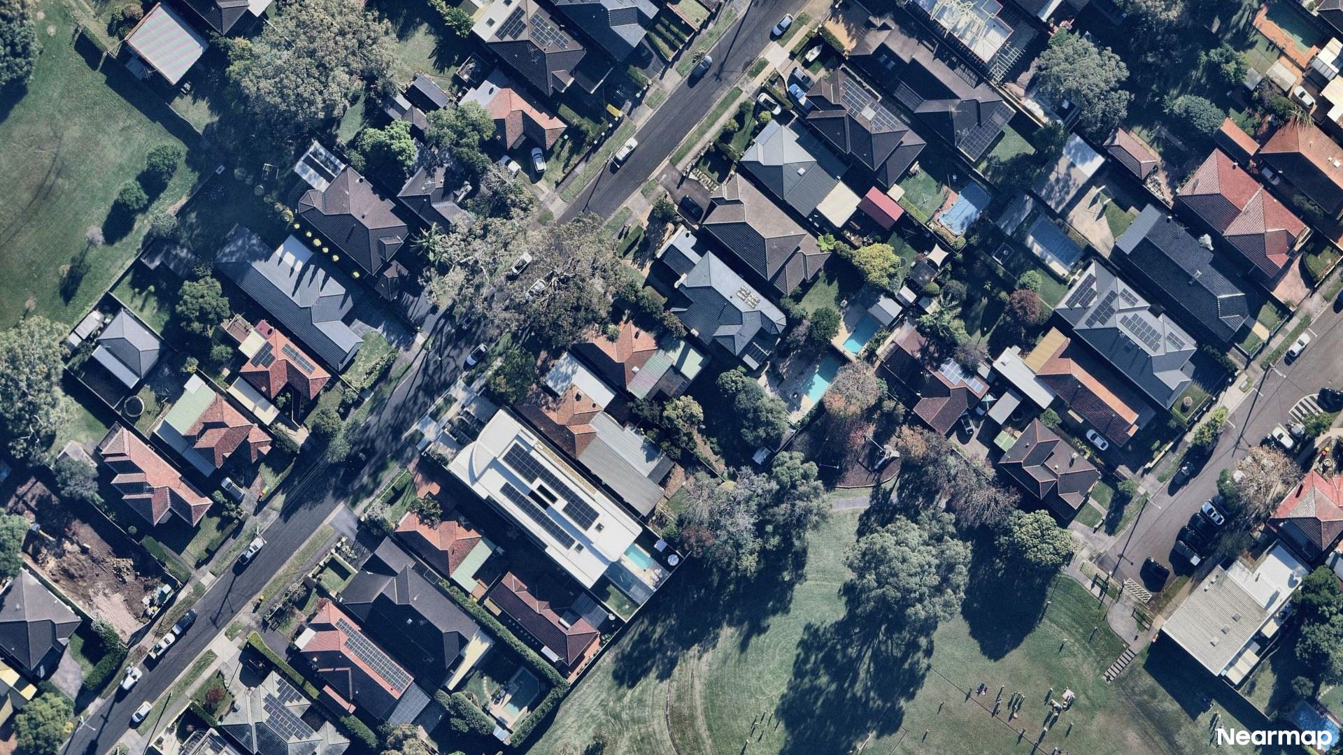 Vertical aerial view