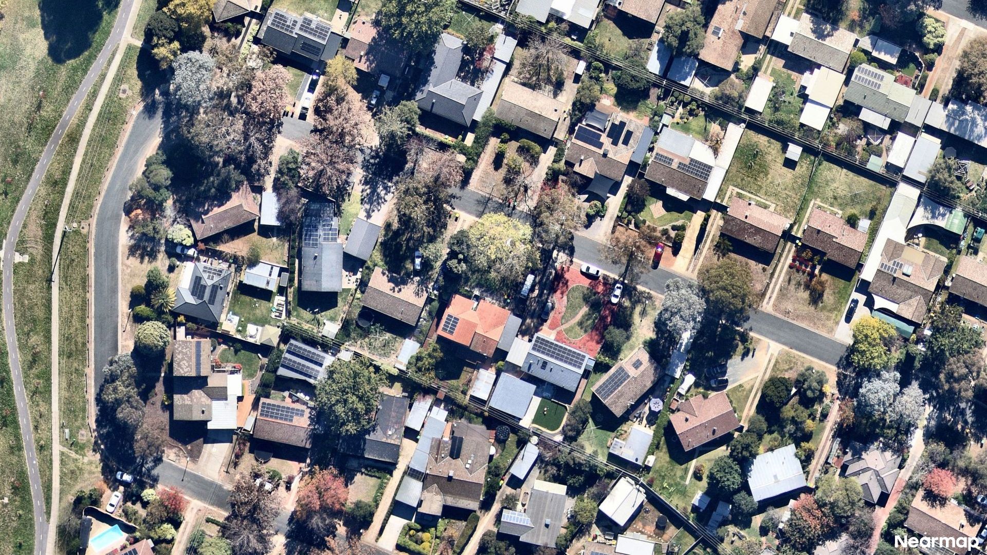 Vertical aerial view