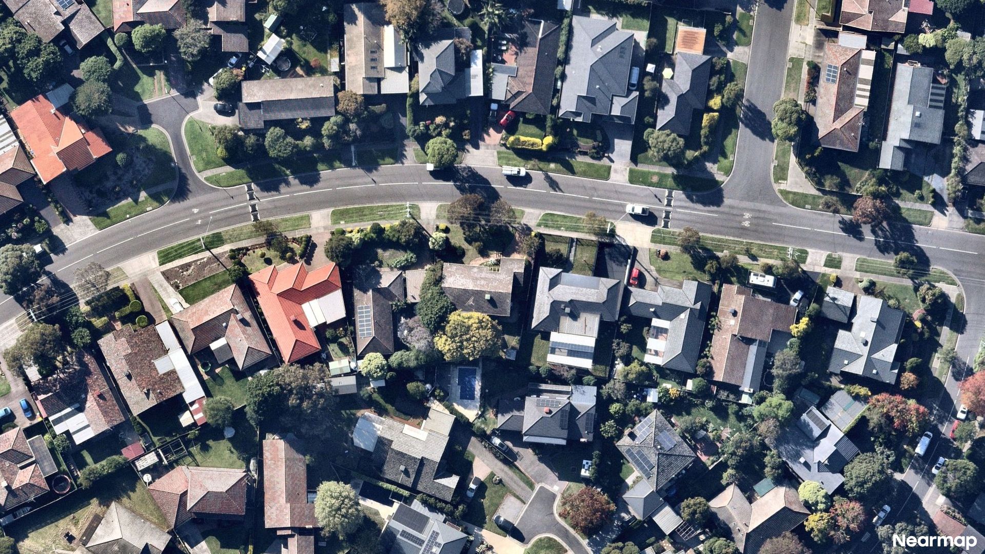 Vertical aerial view